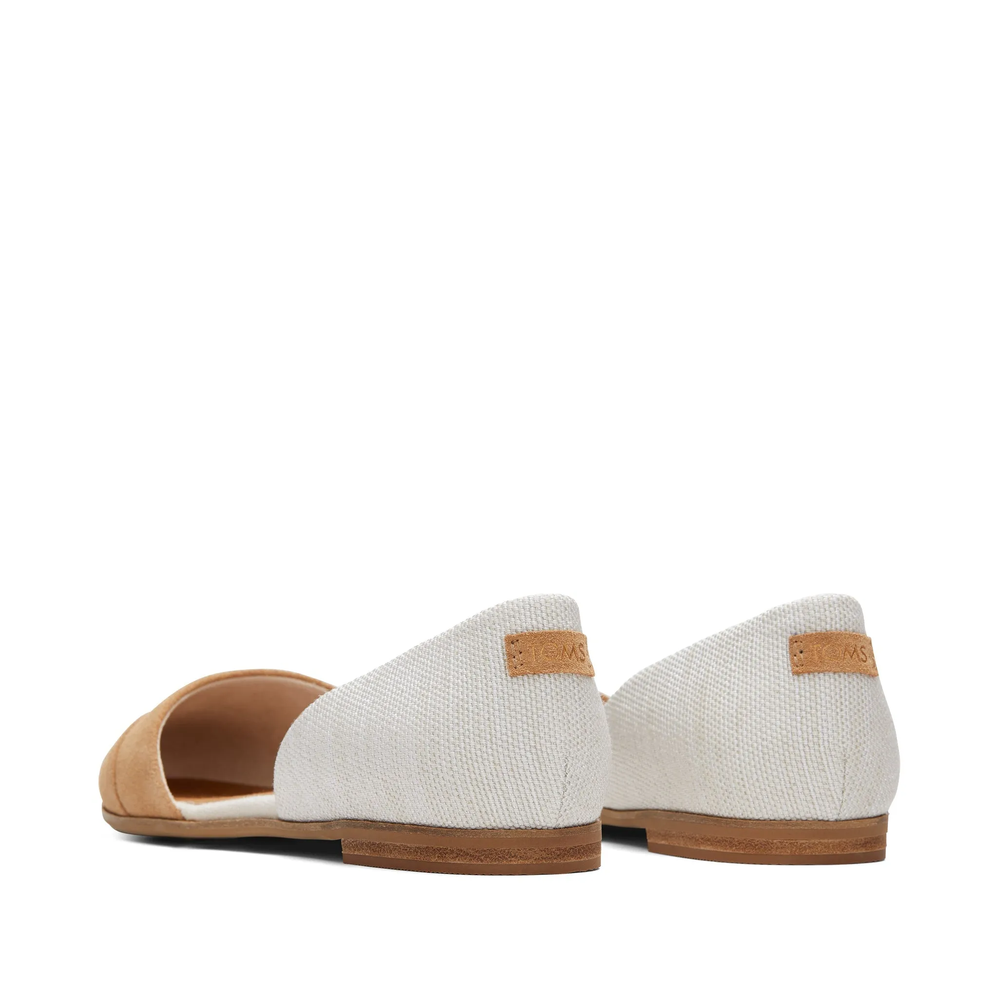 Jutti D'Orsay Tan Suede Leather Flat