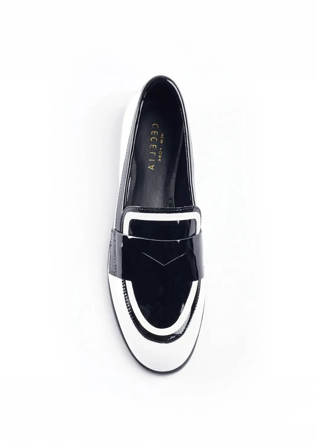 Kali Loafer In Black / White Patent