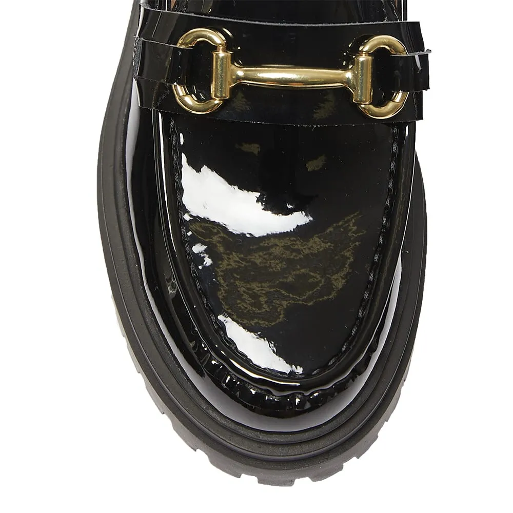 Kalista Loafer in Black Patent