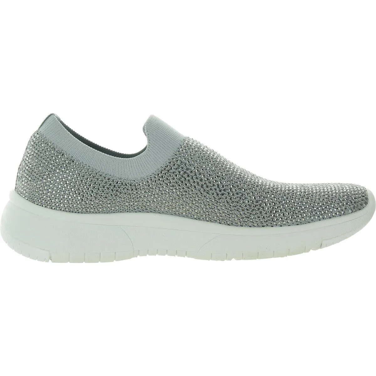 Karen Womens Rhinestone Man Made Slip-On Sneakers