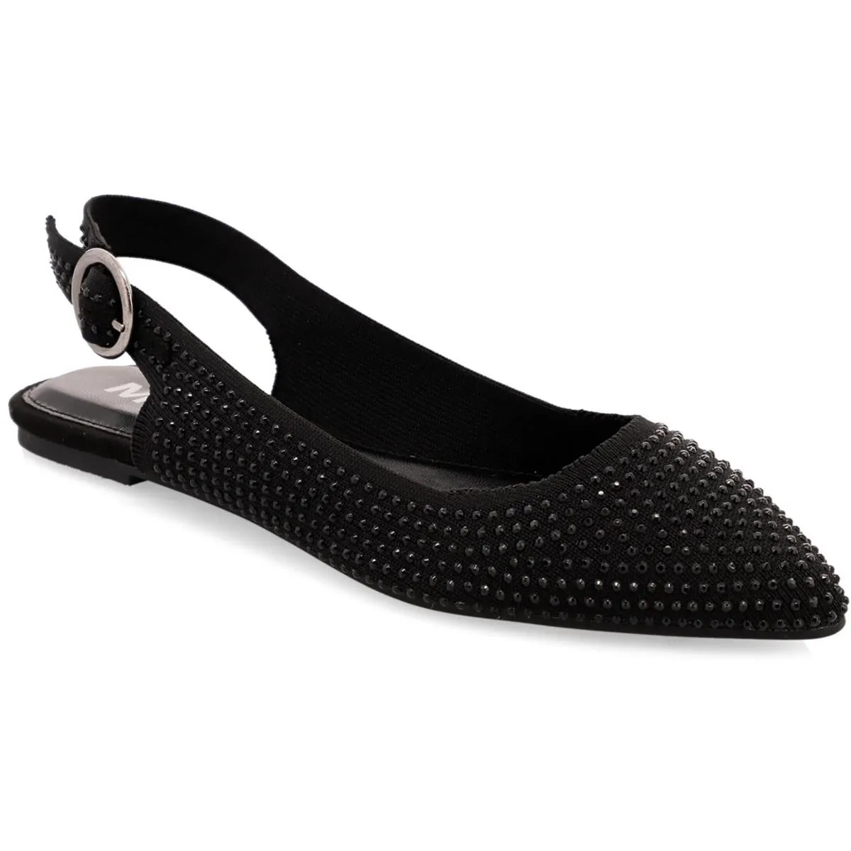 Kathrina Womens Embellished Textured Slingbacks