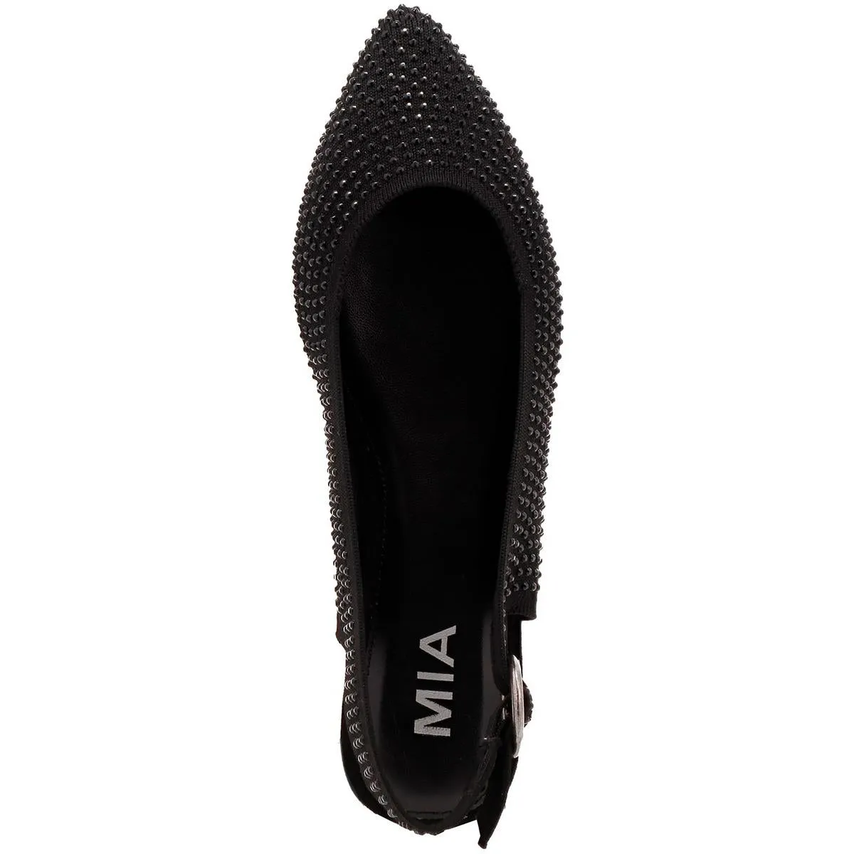 Kathrina Womens Embellished Textured Slingbacks