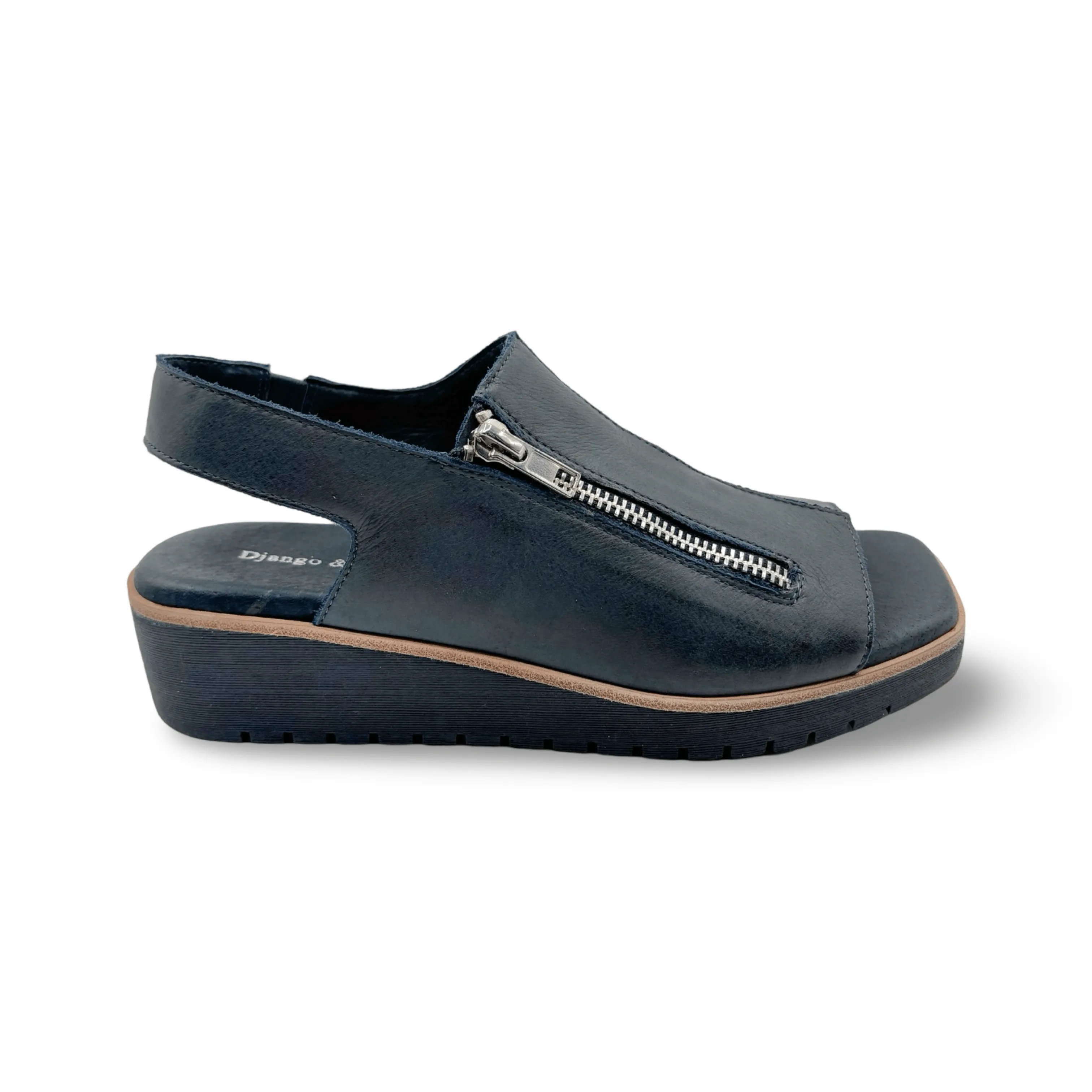 Kemma Navy Platform Sandal