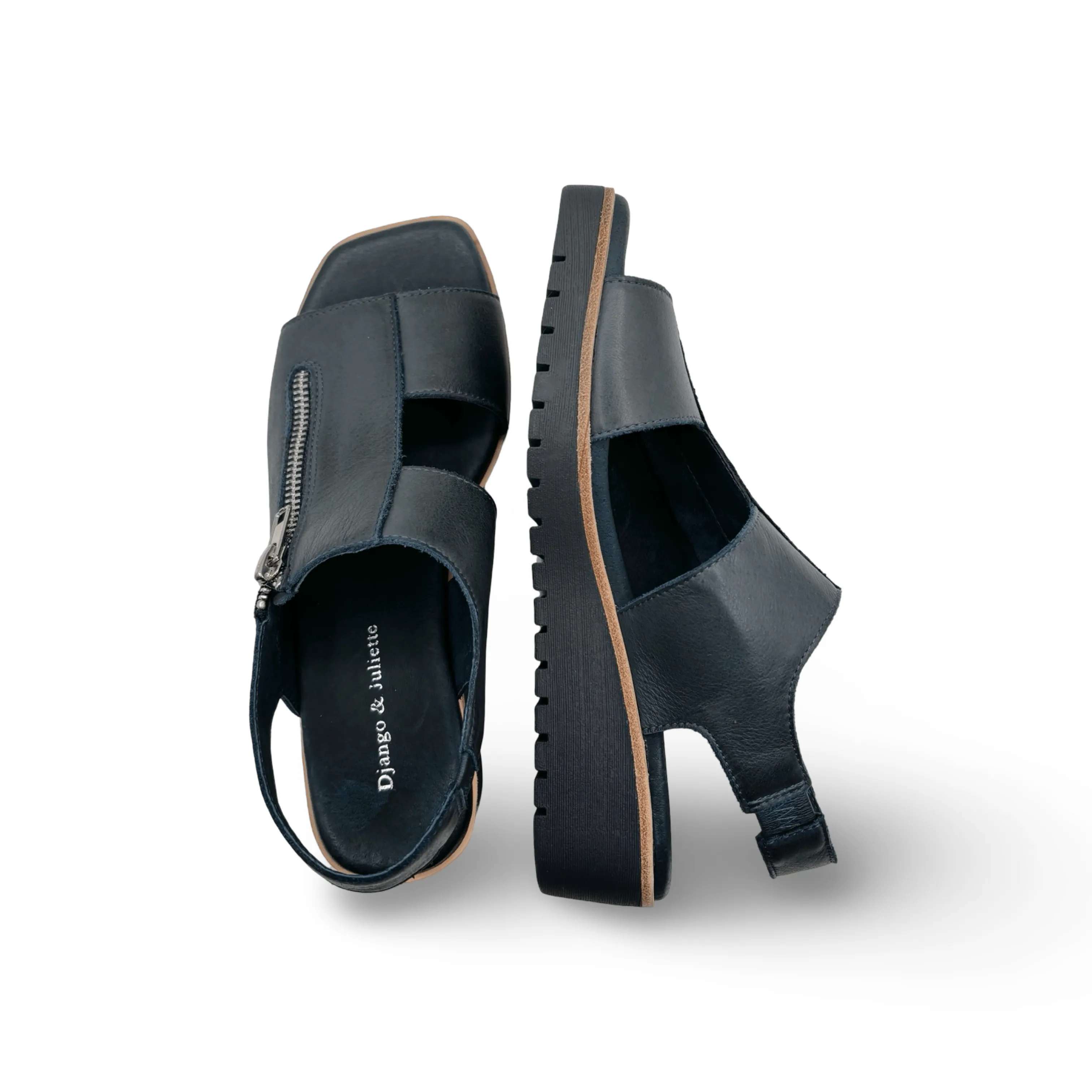 Kemma Navy Platform Sandal