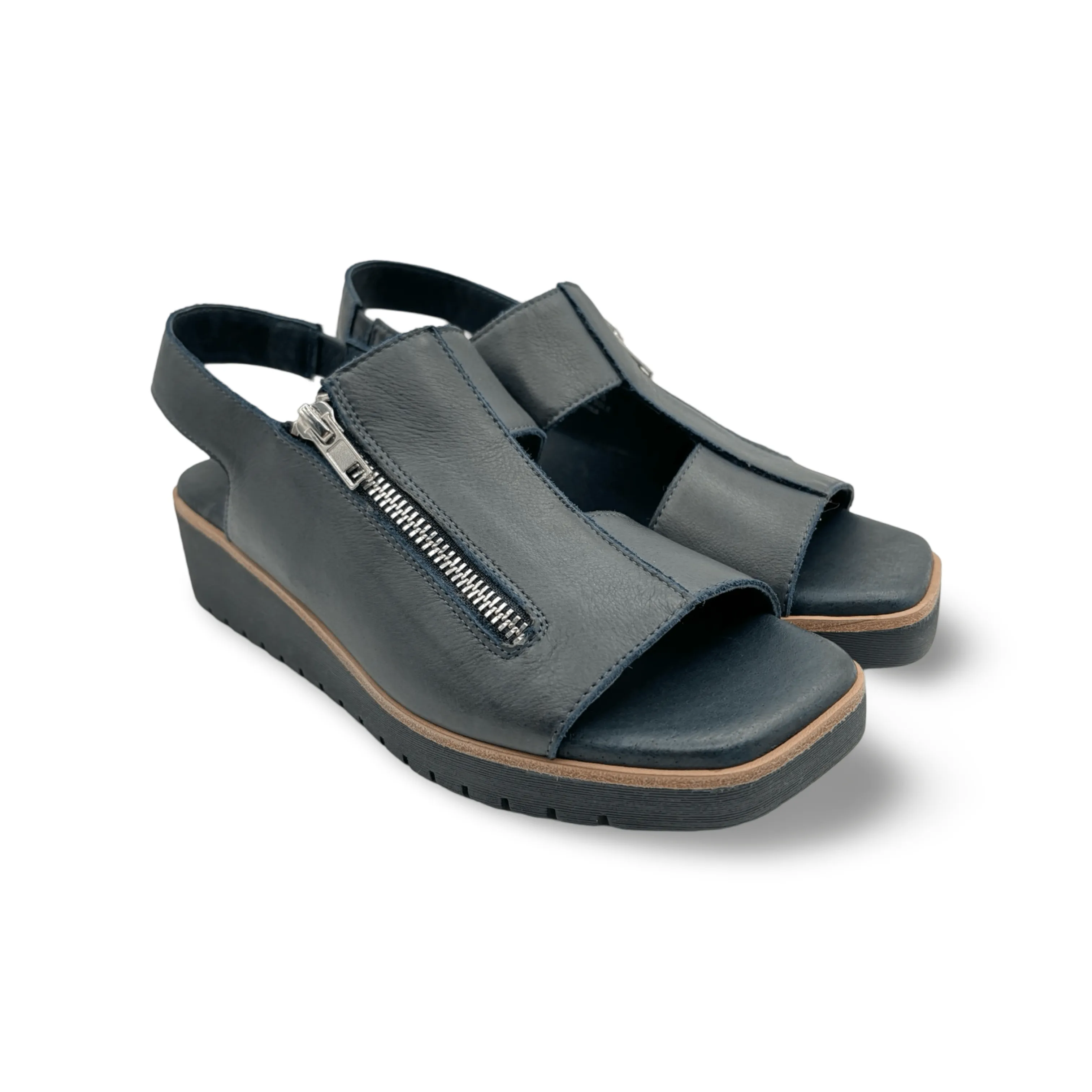 Kemma Navy Platform Sandal