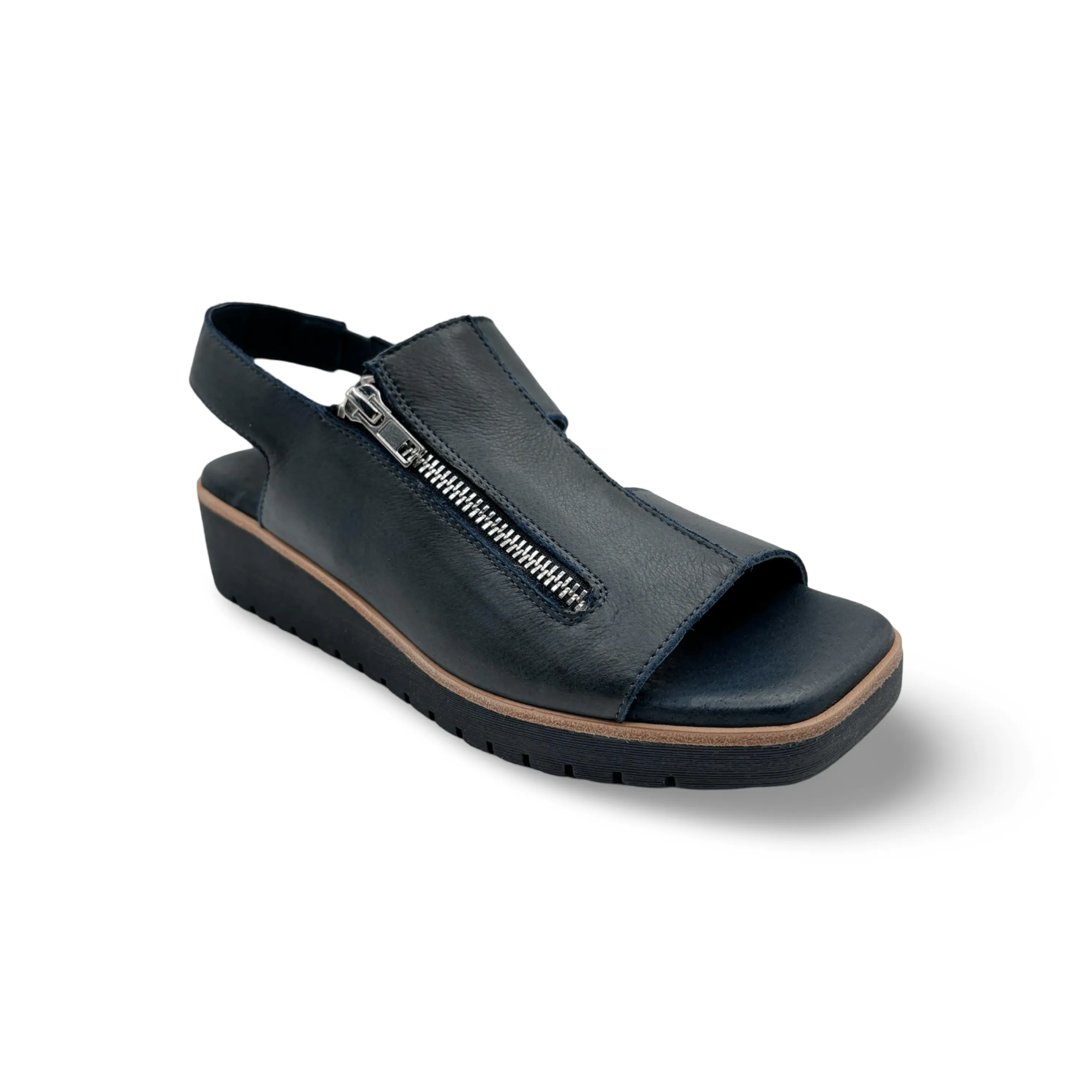 Kemma Navy Platform Sandal