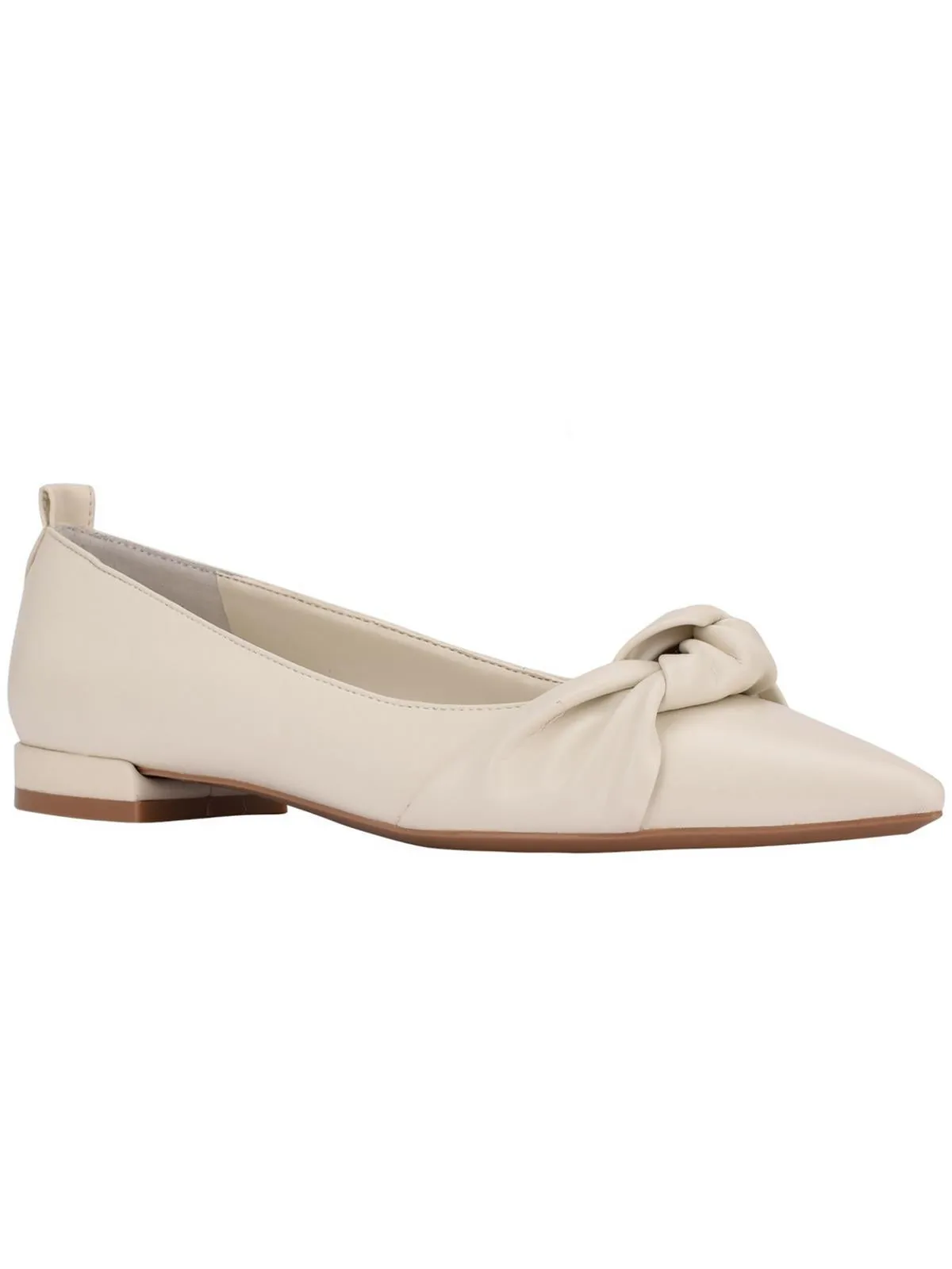 Kendy Womens Faux Leather Slip-On Ballet Flats