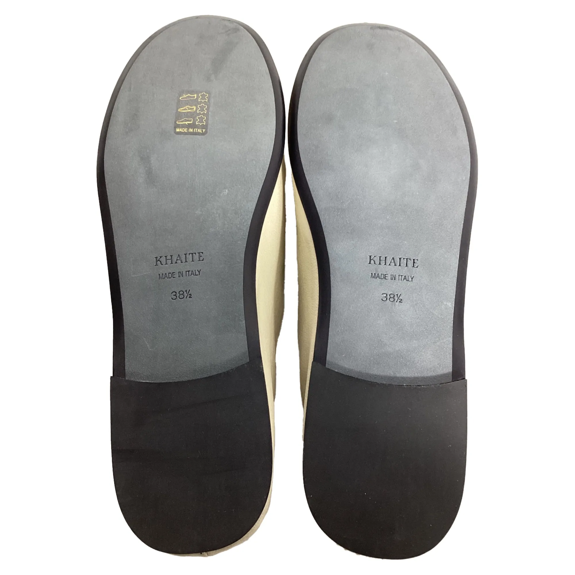 Khaite The Marcy Ballet Flats in White Leather