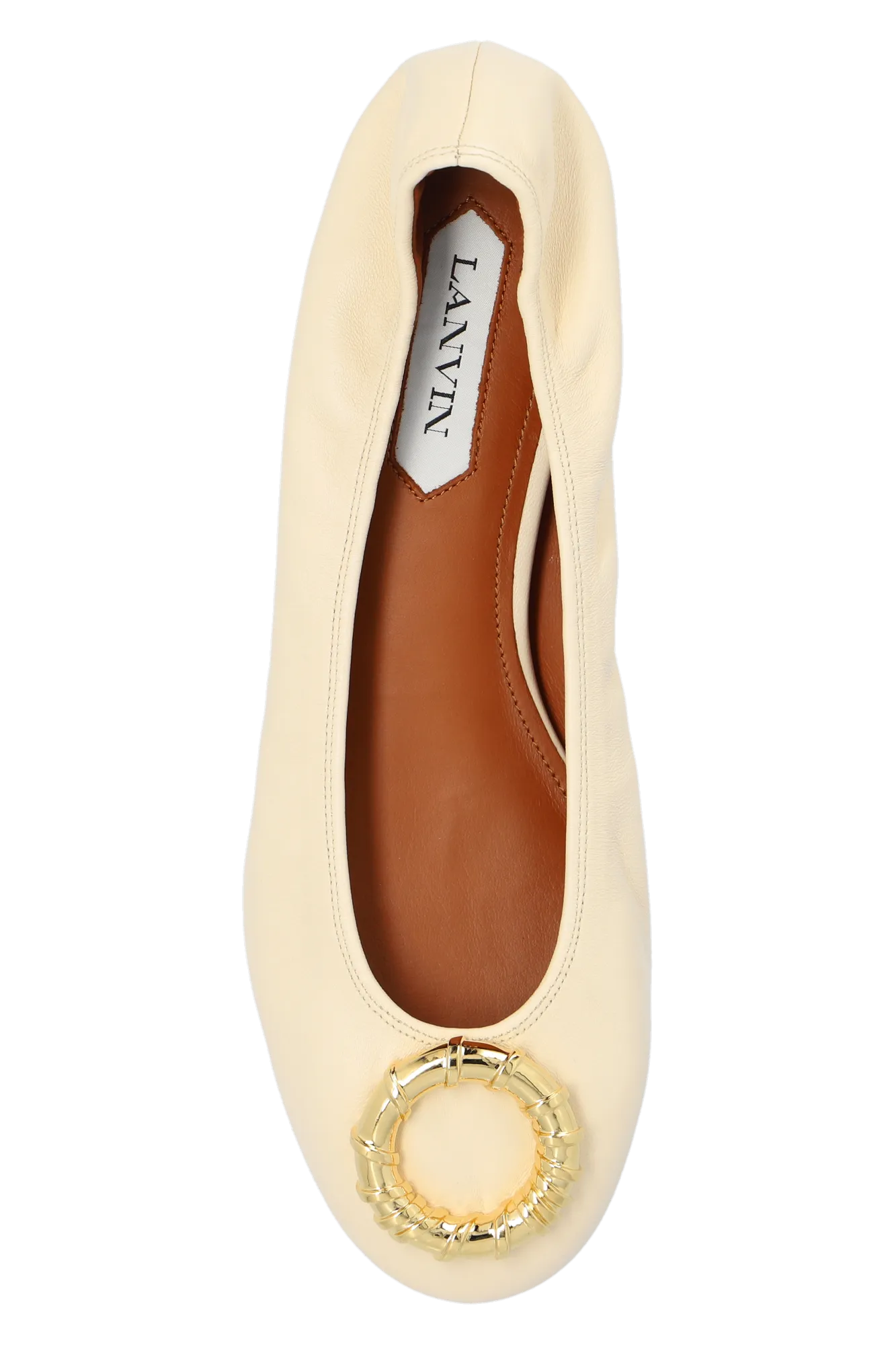 Lanvin Melodie Leather Ballet Flats