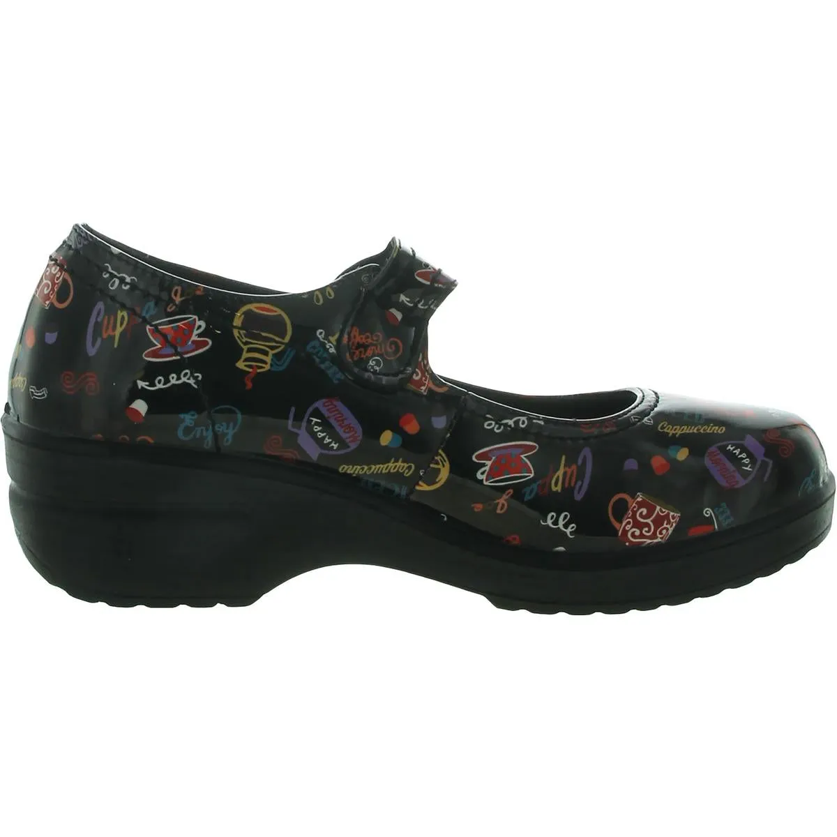 Let See Womens Faux Leather Slip On Clogs