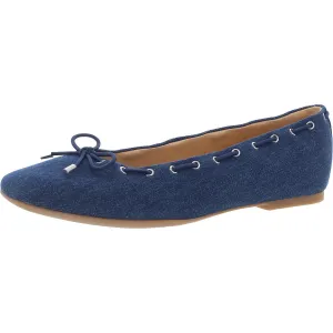 Letizia 2 Womens Bow Denim Ballet Flats