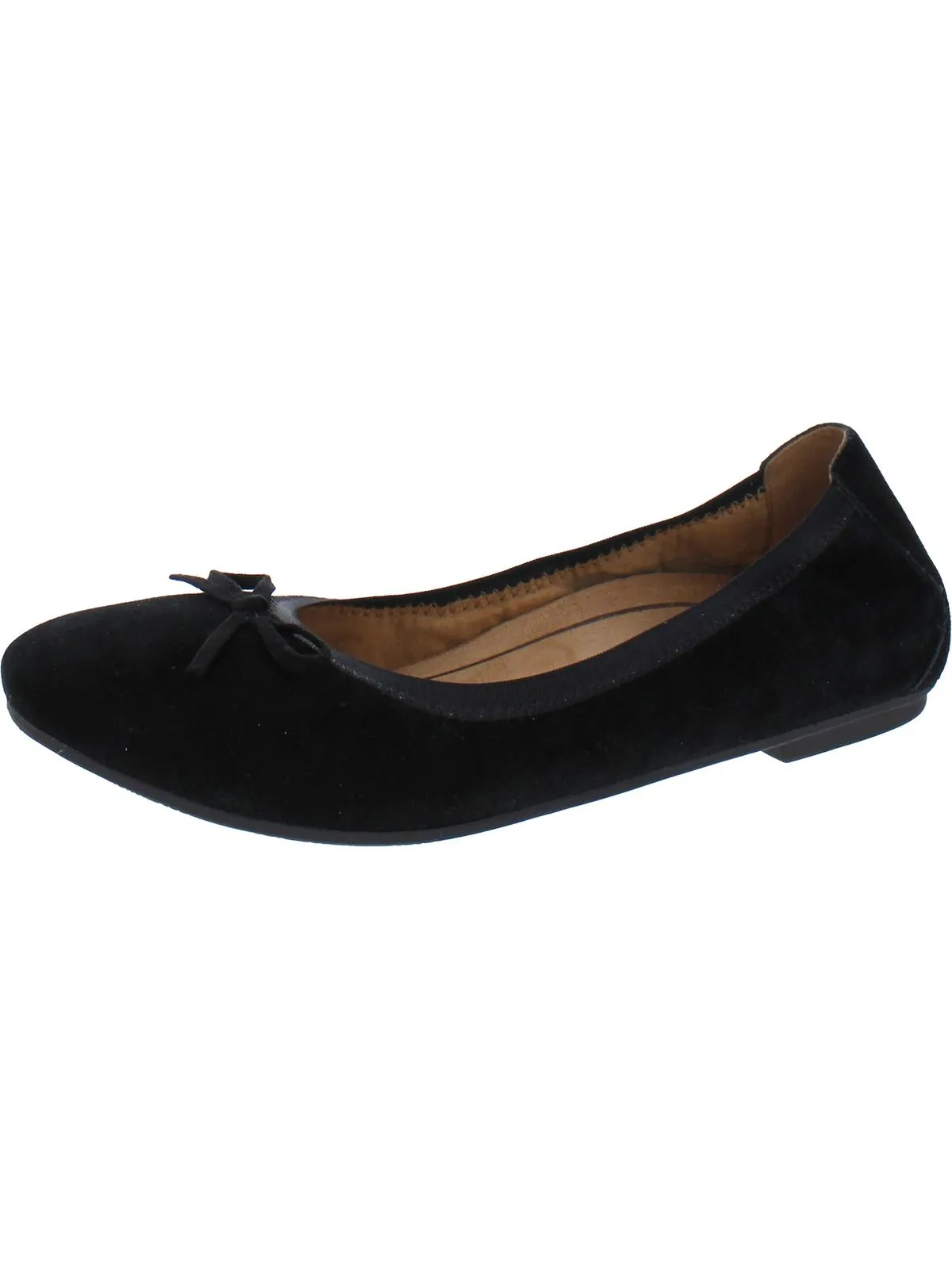 Lilana Womens Suede Slip On Ballet Flats