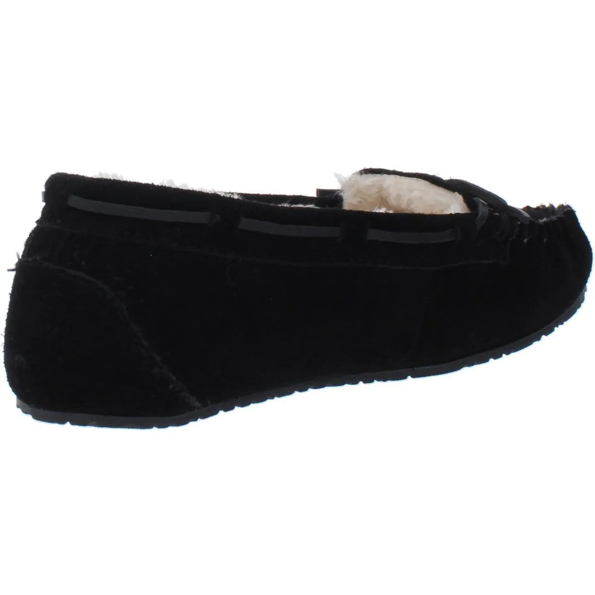 Lodge Trapper Womens Suede Slip On Moccasins