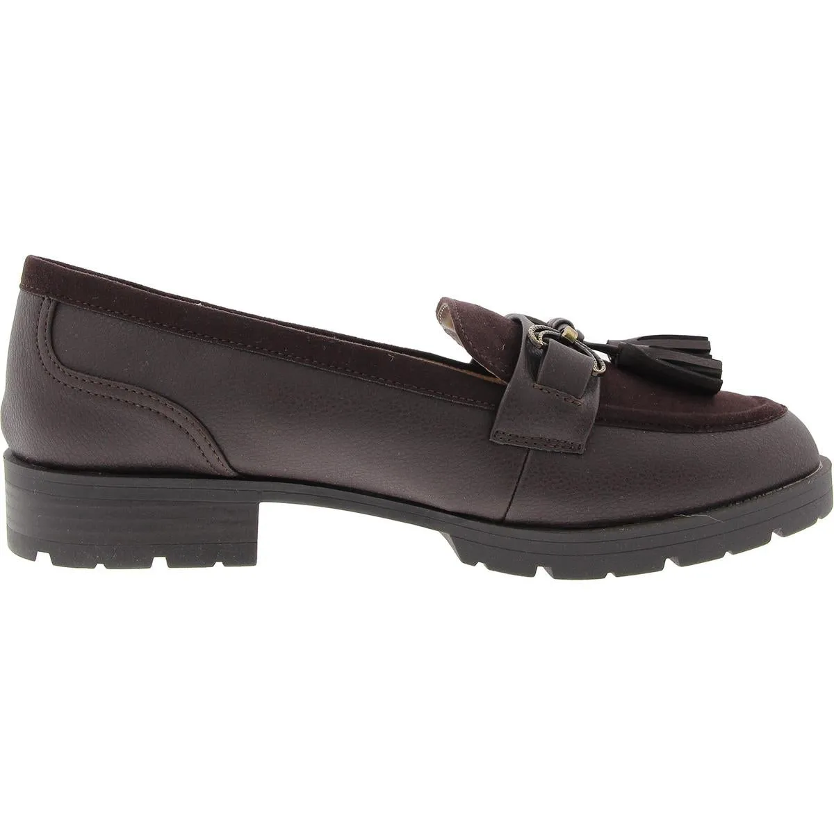 Logan Womens Tassel Faux Suede Loafers
