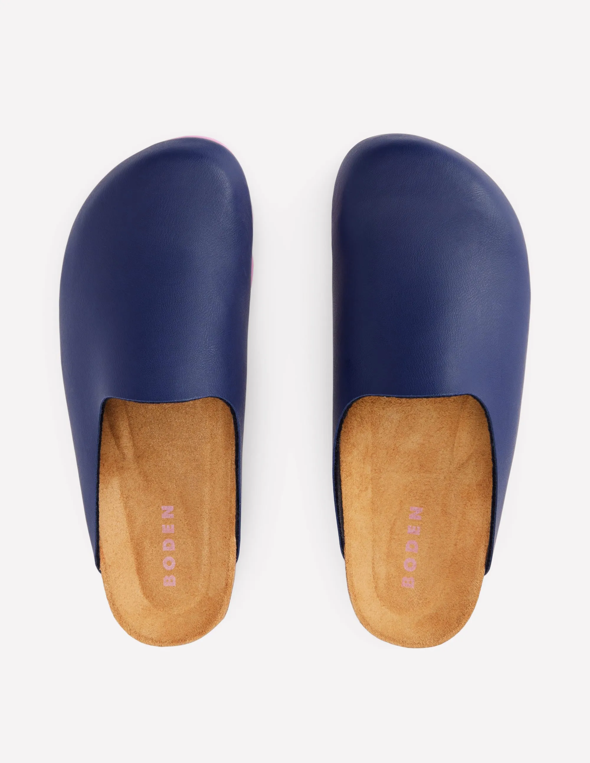 Lyla Colour Block Clogs-Navy/Soft Pink