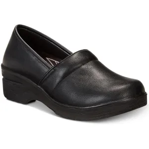 LYNDEE Womens Slip Resistant Manmade Clogs
