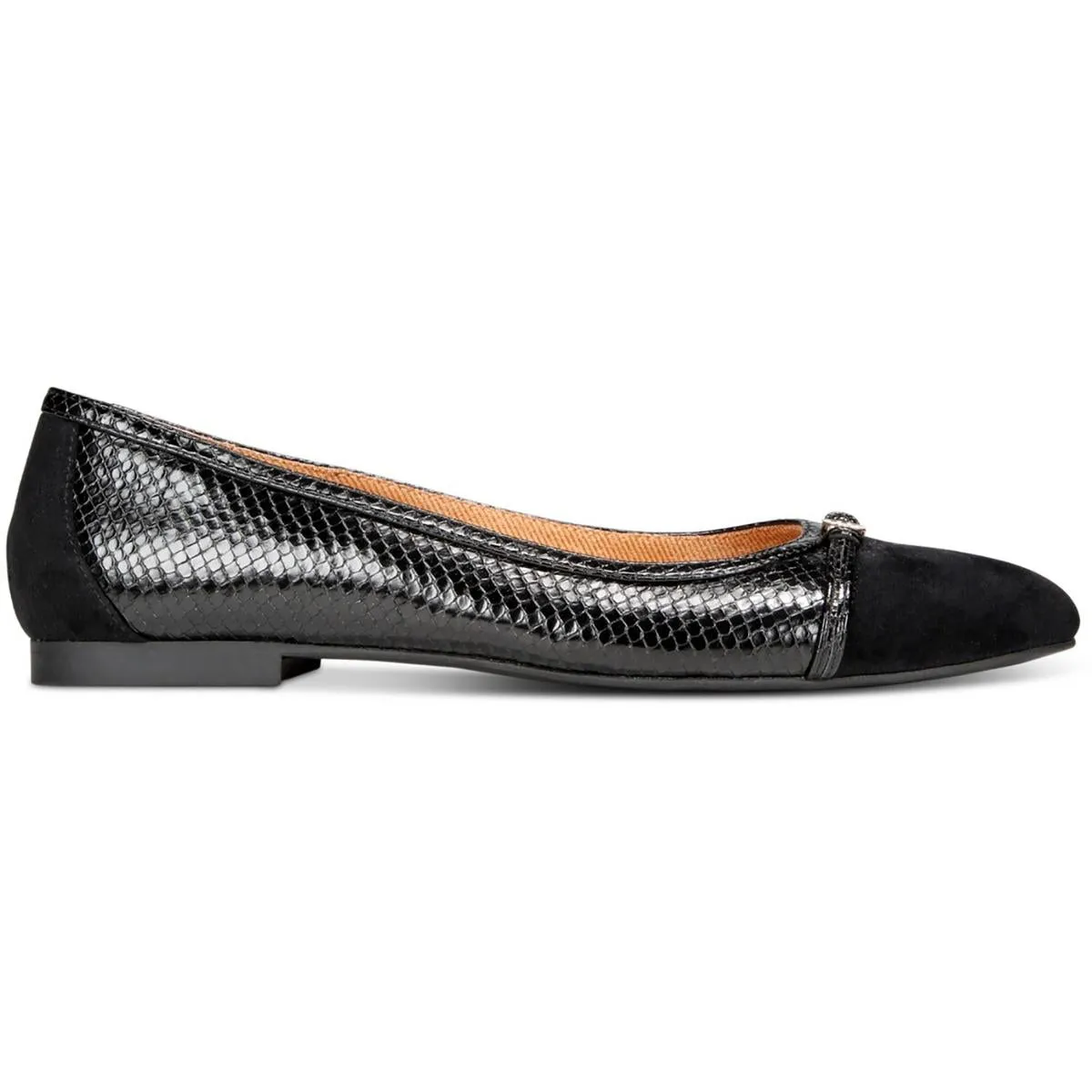 Madelinee Womens Toe Cap Manmade Flat Shoes