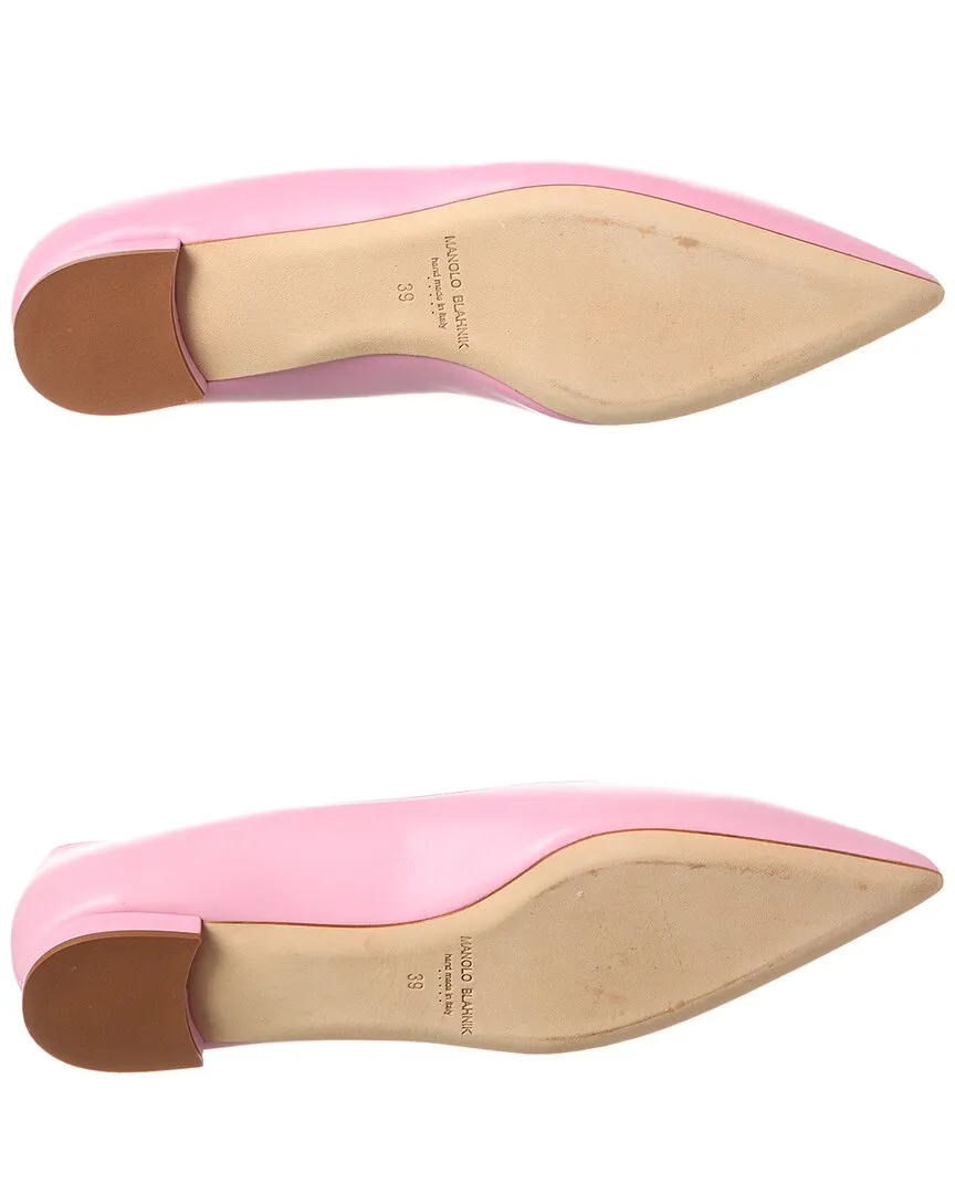 Manolo Blahnik Kietta Leather Flat (Authentic Pre-Loved)