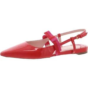 Maritza Womens Bow Suede Slingbacks