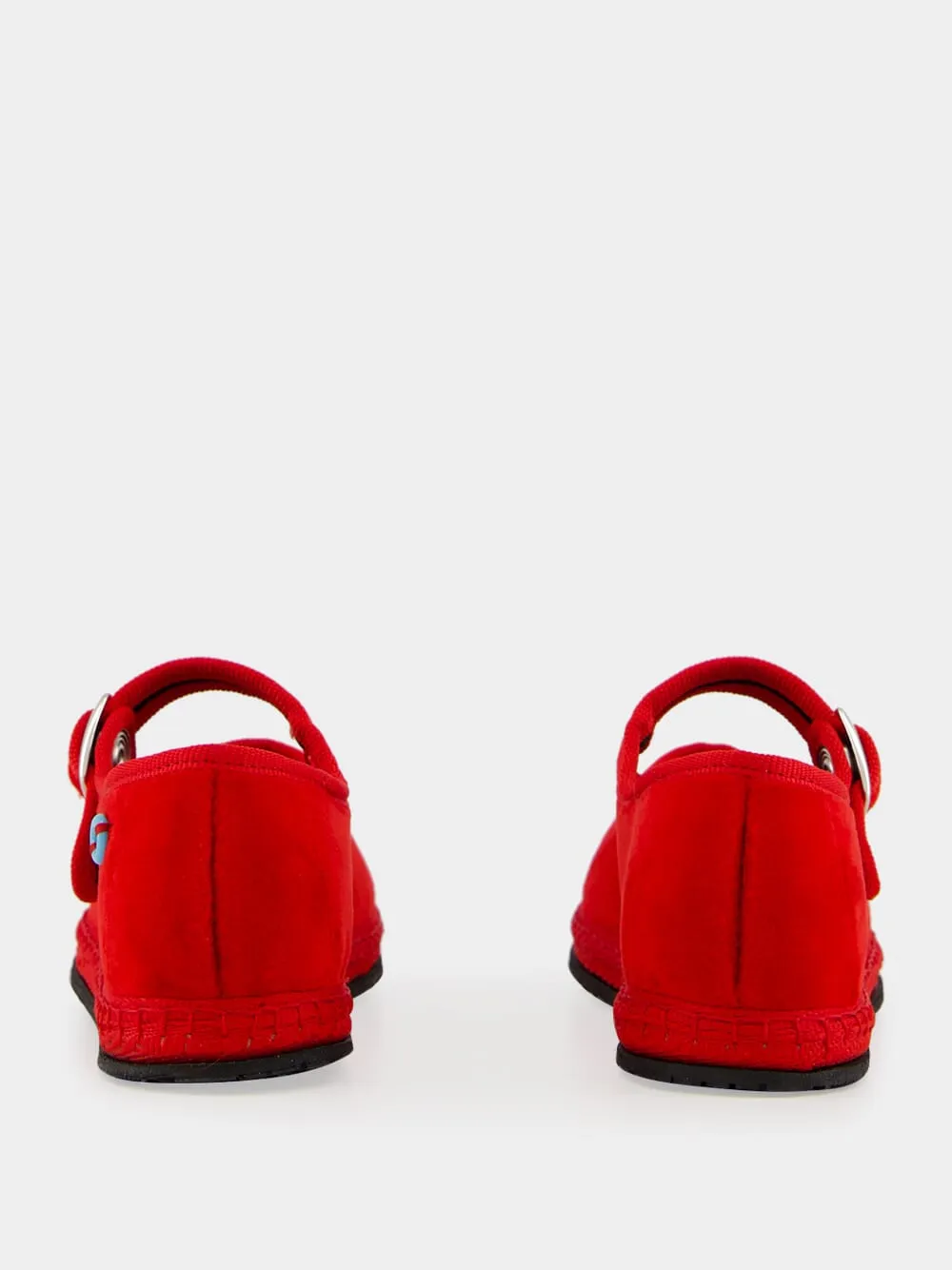 Mary Jane Bambino in Red Refosco Velvet