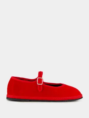 Mary Jane in Red Refosco Velvet