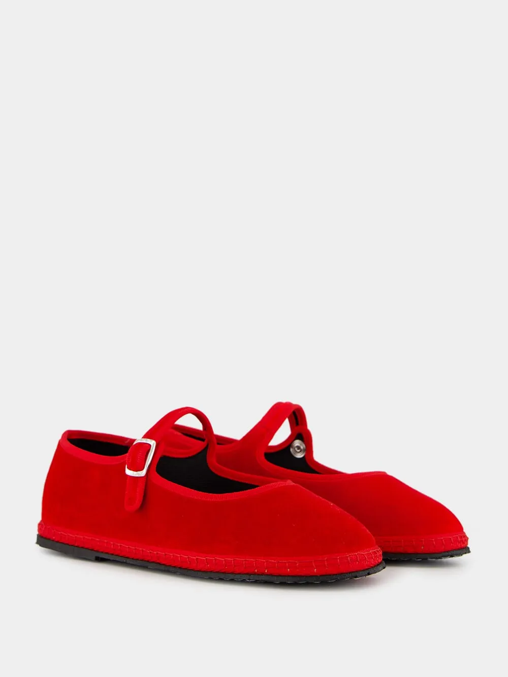 Mary Jane in Red Refosco Velvet