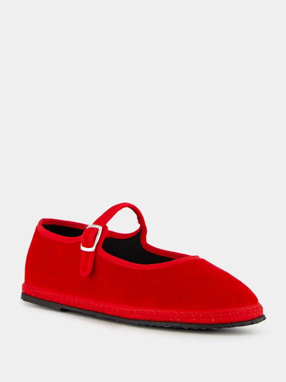 Mary Jane in Red Refosco Velvet