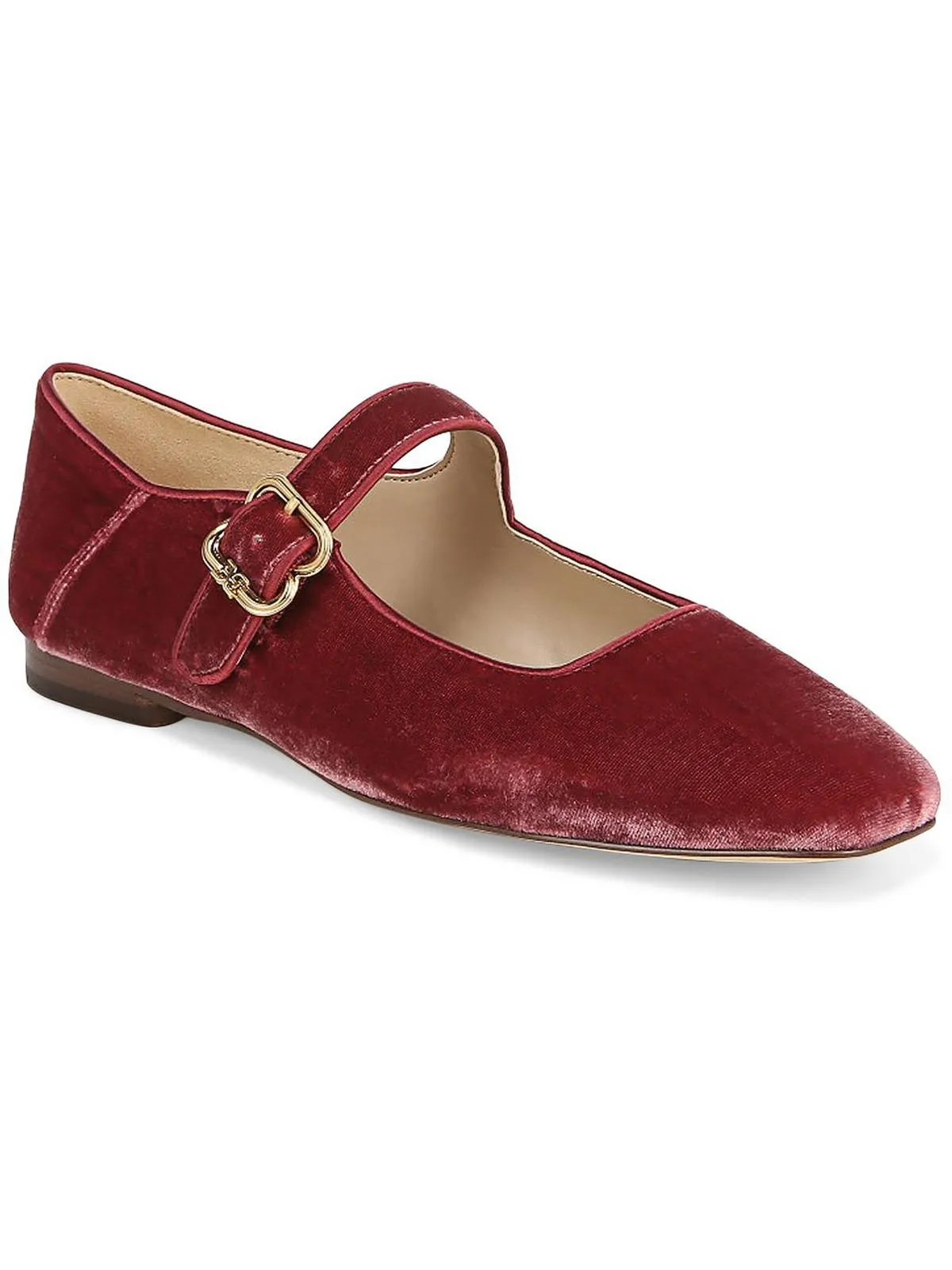 Michaela Womens Buckle Square Toe Mary Janes