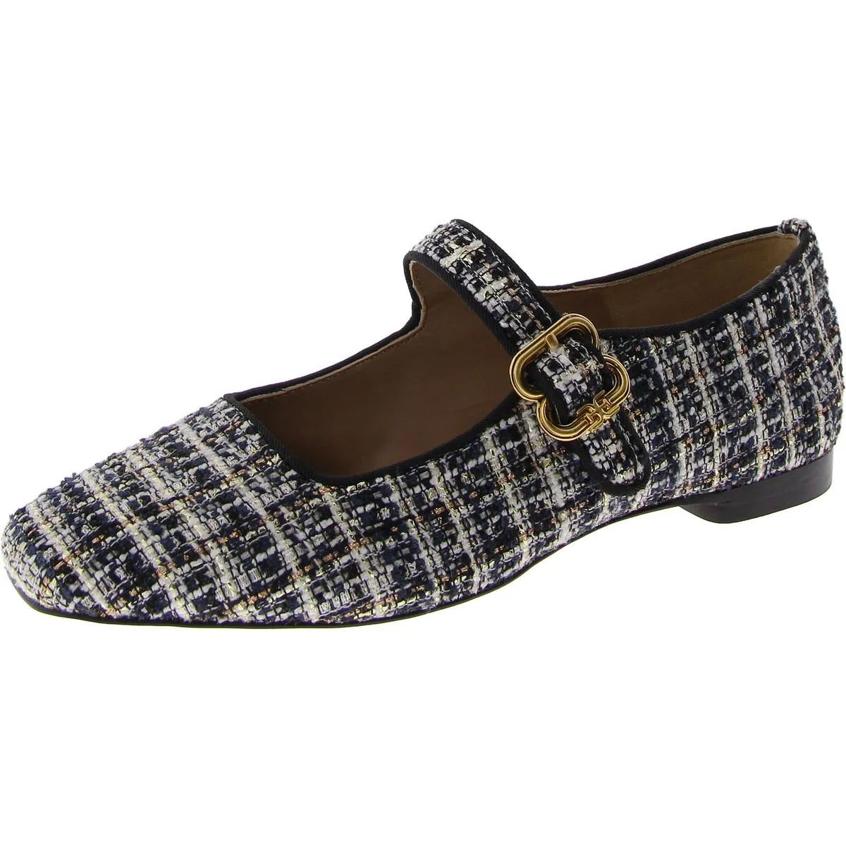 Michaela Womens Buckle Square Toe Mary Janes