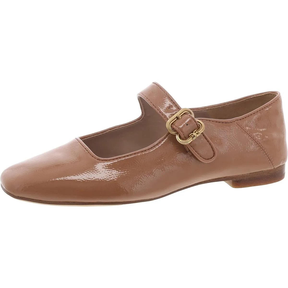 Michaela Womens Buckle Square Toe Mary Janes