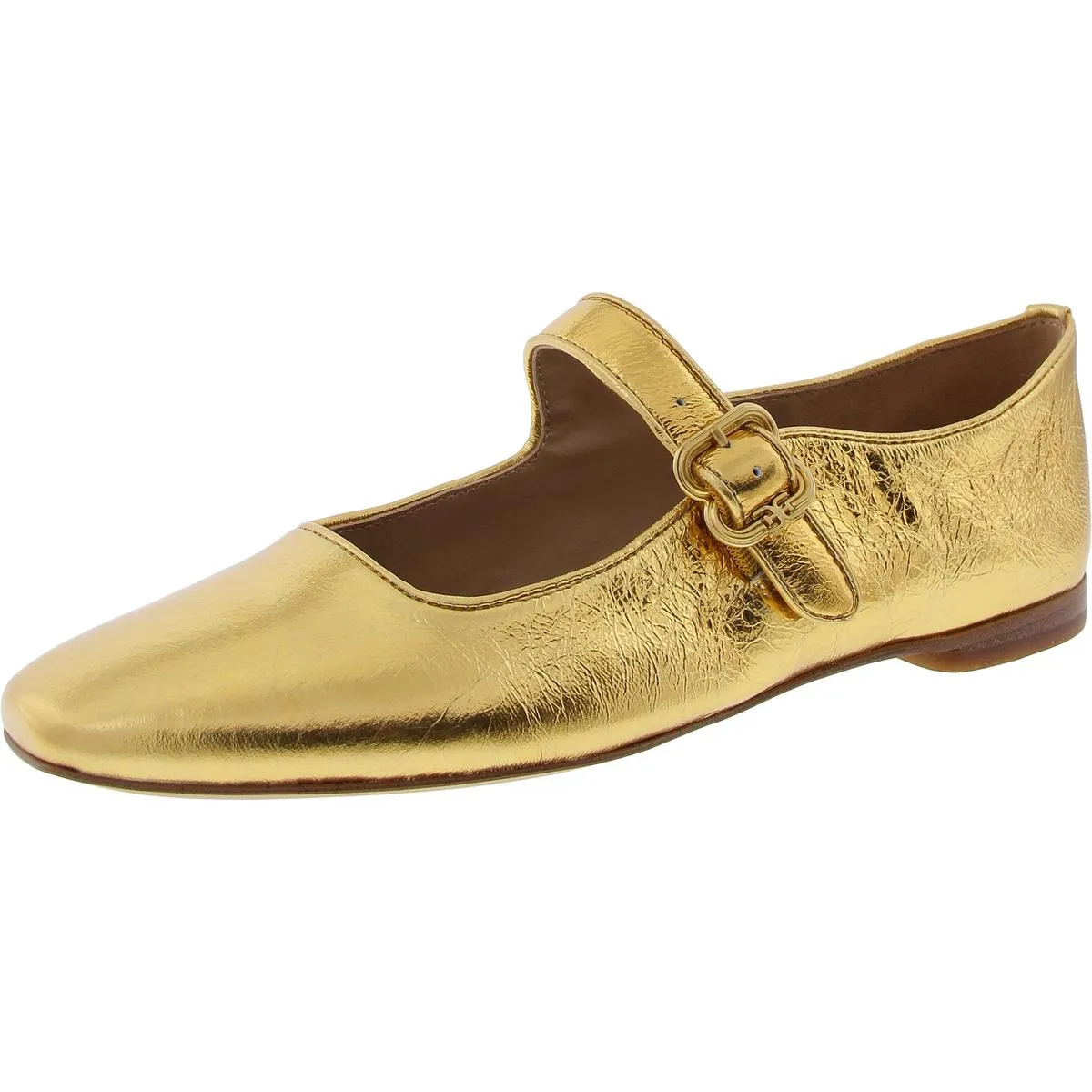 Michaela Womens Buckle Square Toe Mary Janes
