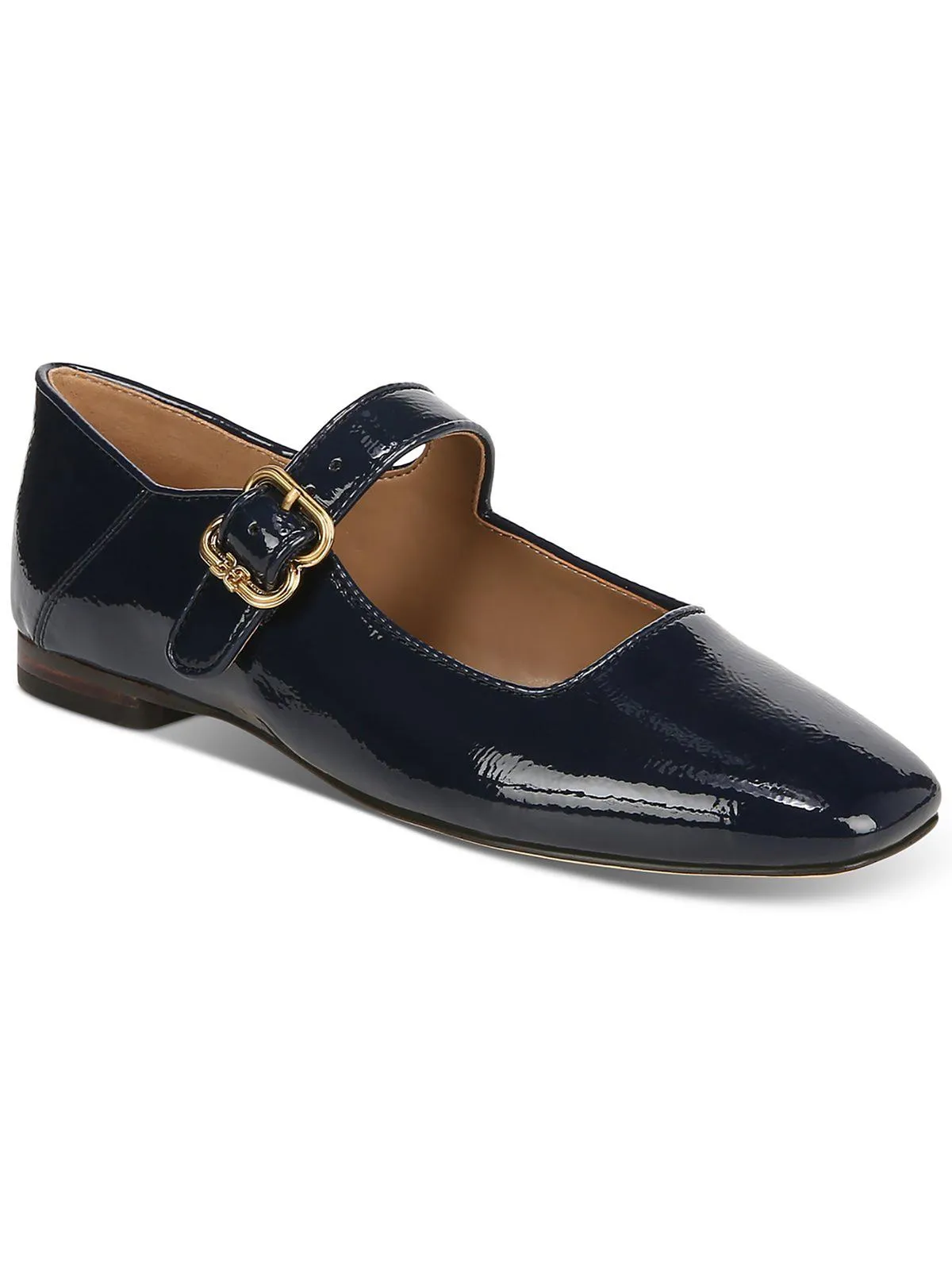 Michaela Womens Buckle Square Toe Mary Janes