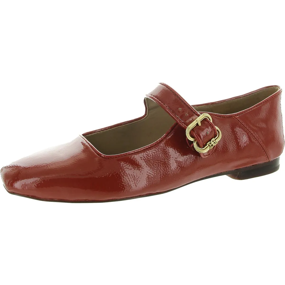 Michaela Womens Buckle Square Toe Mary Janes