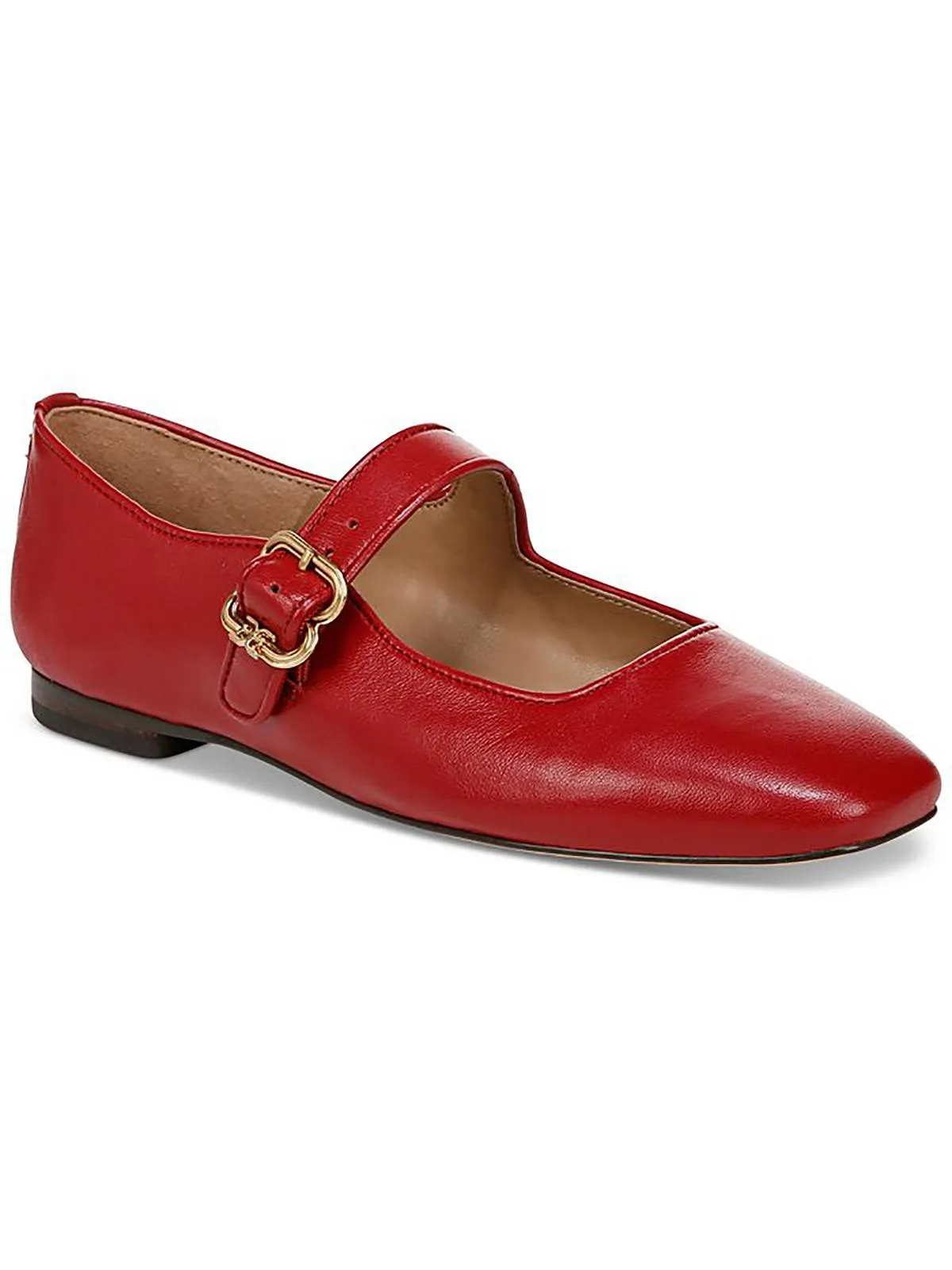 Michaela Womens Buckle Square Toe Mary Janes