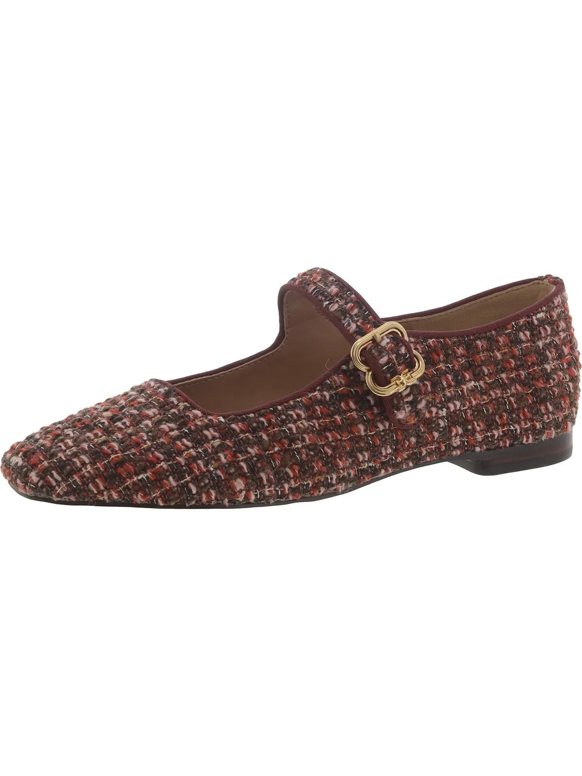 Michaela Womens Buckle Square Toe Mary Janes