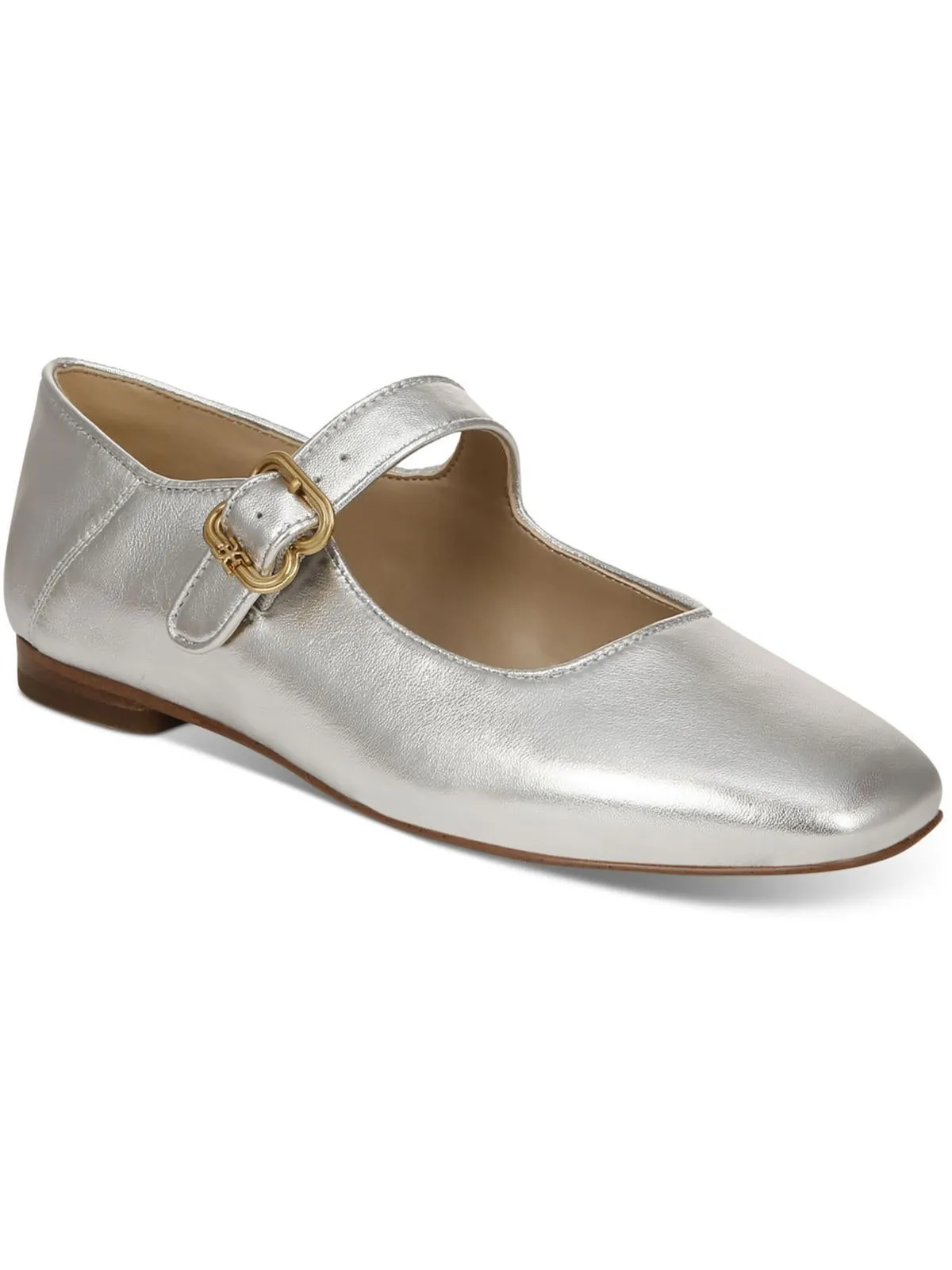 Michaela Womens Buckle Square Toe Mary Janes
