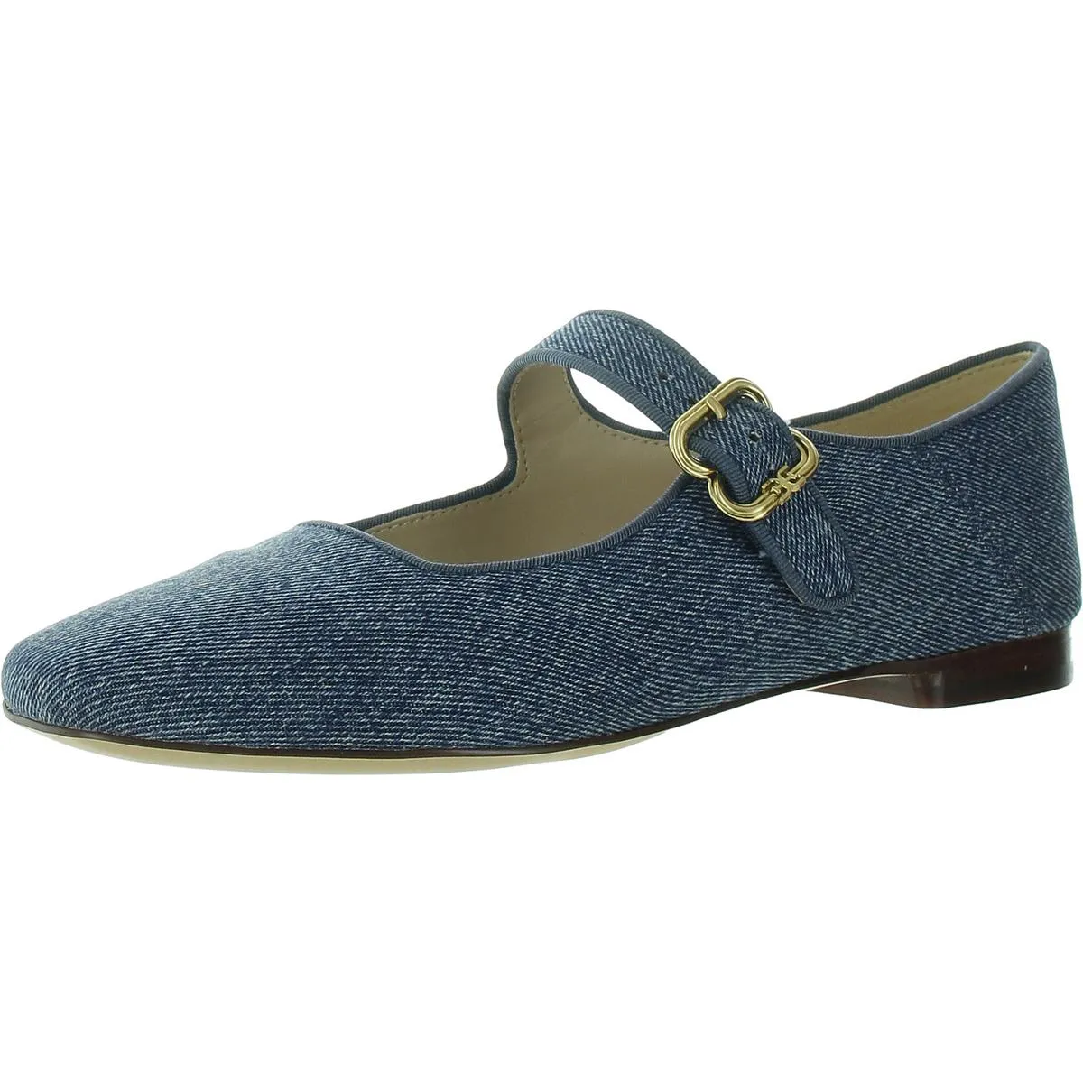 Michaela Womens Buckle Square Toe Mary Janes