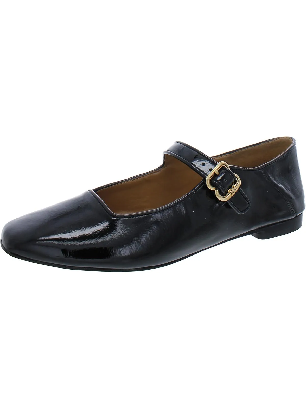 Michaela Womens Buckle Square Toe Mary Janes