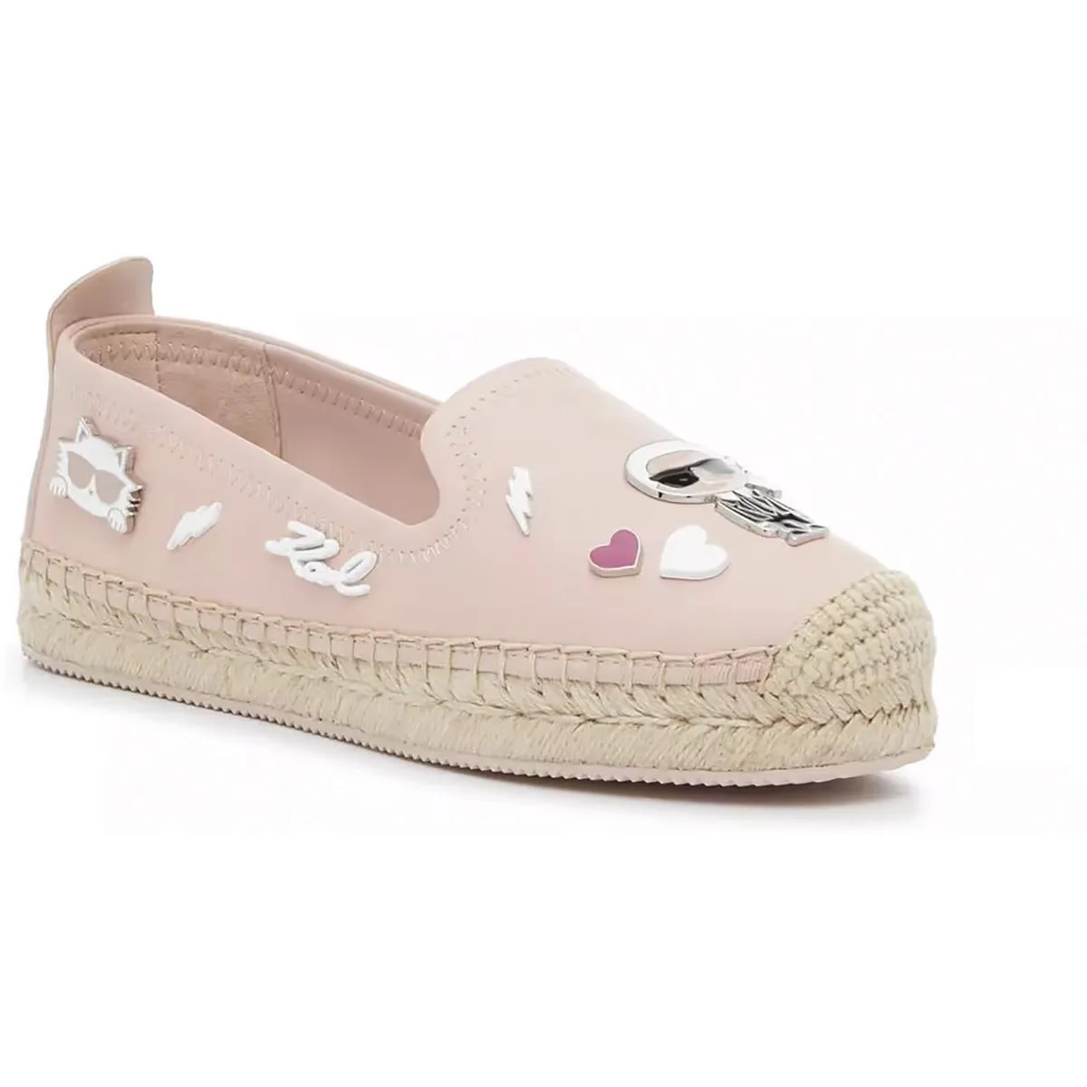 MICHAELA Womens Faux Leather Wedge Espadrilles