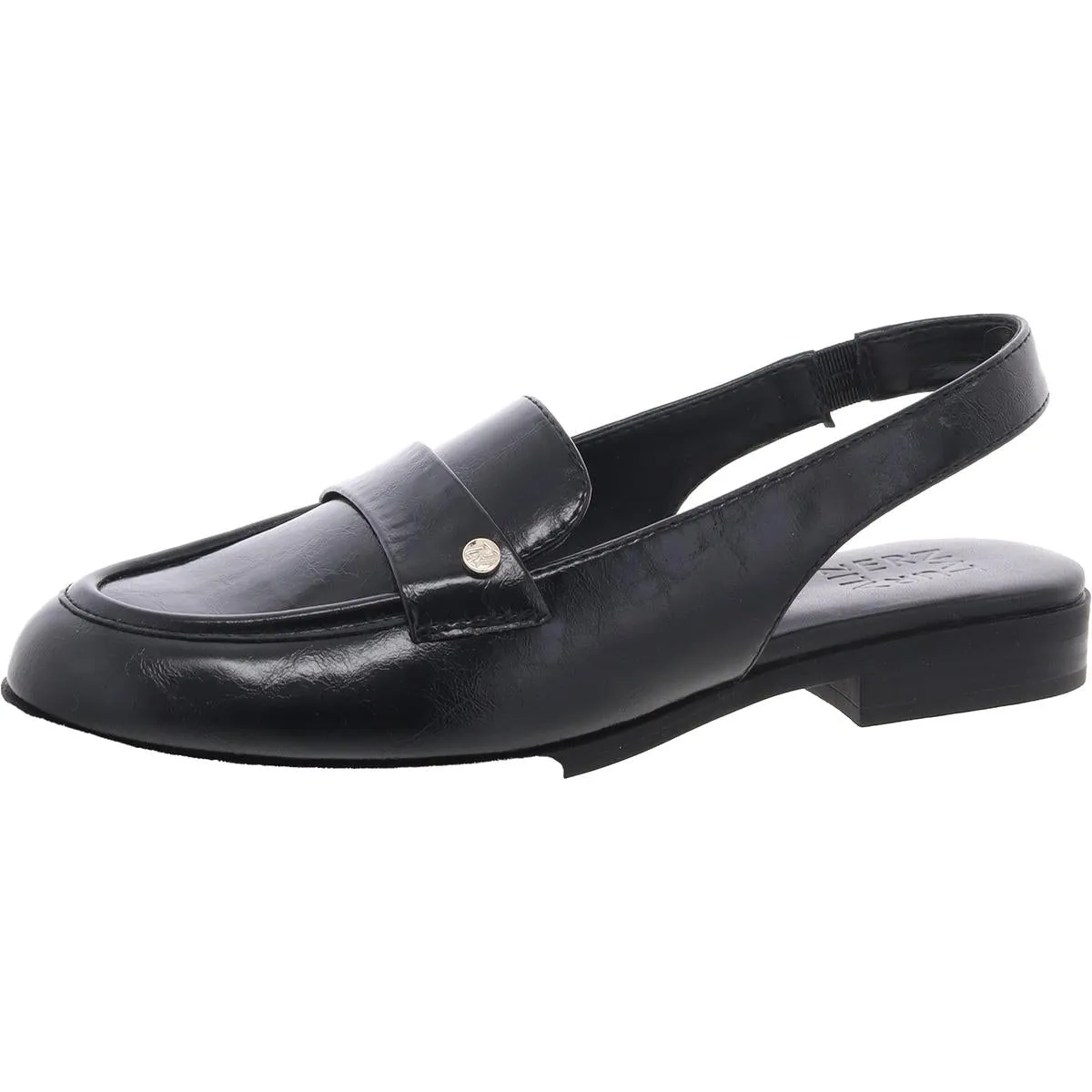 Milo-Sling  Womens Block Heel Faux Leather Slingbacks