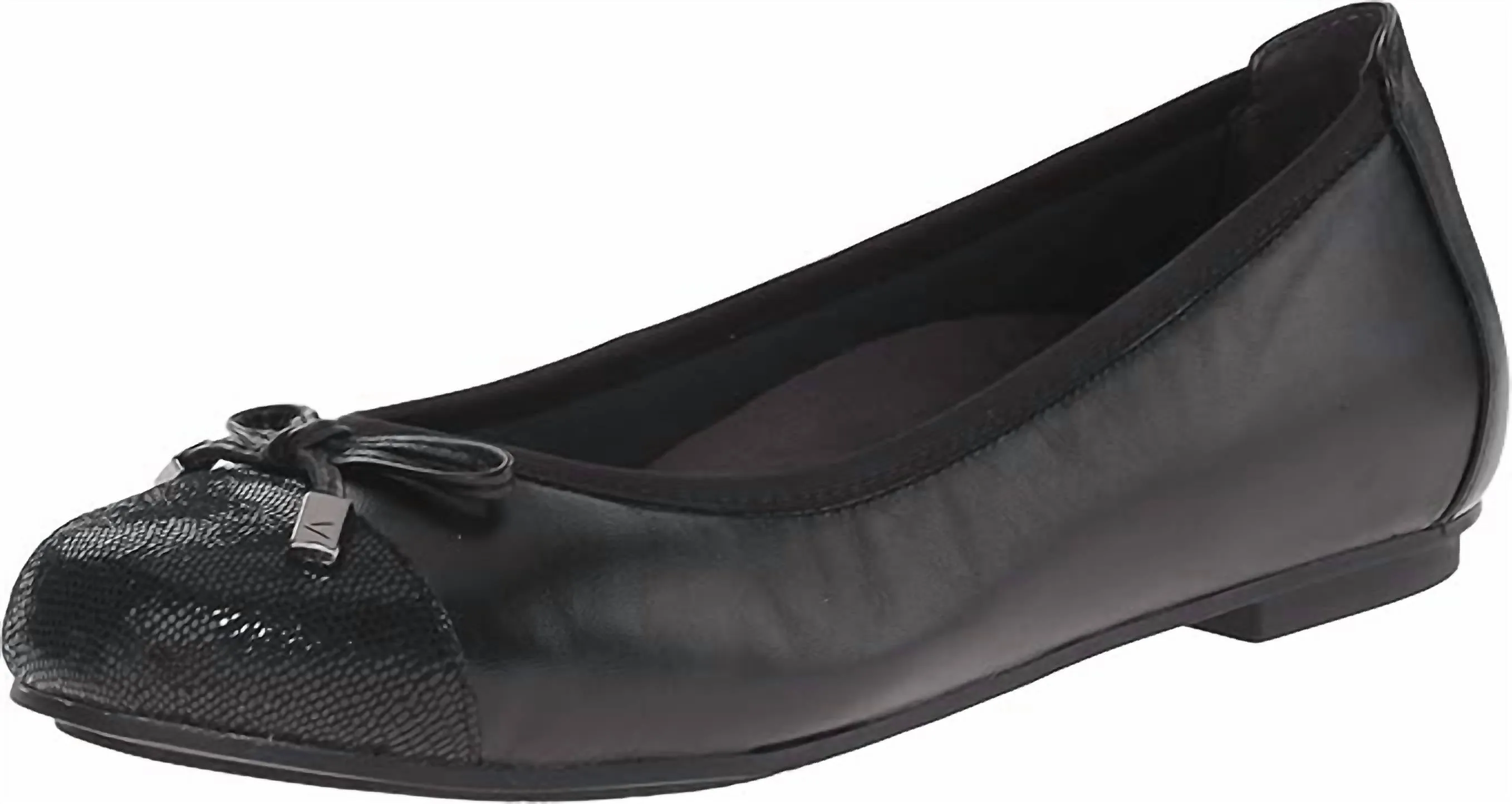 Minna Ballet Flat Shoes-Narrow In Black