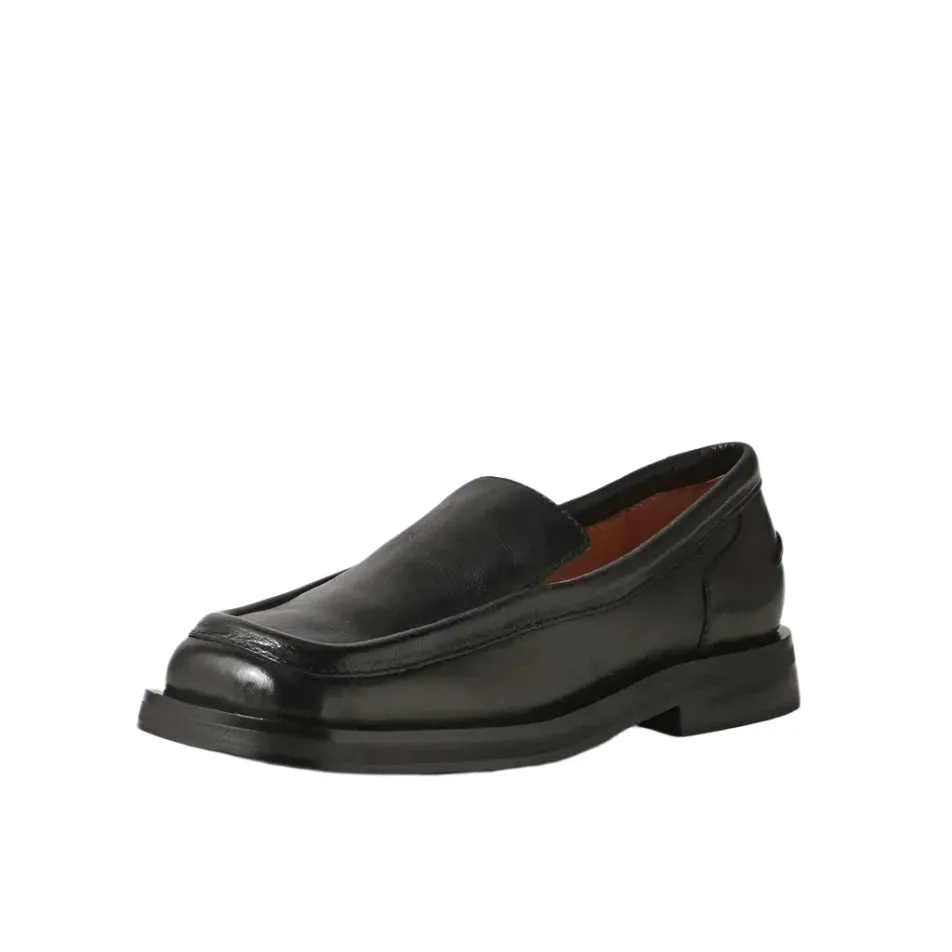 Mollini Penelopy Black Leather Loafers - LAST PAIR size 39