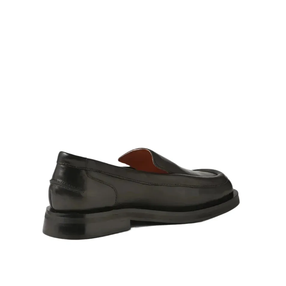 Mollini Penelopy Black Leather Loafers - LAST PAIR size 39