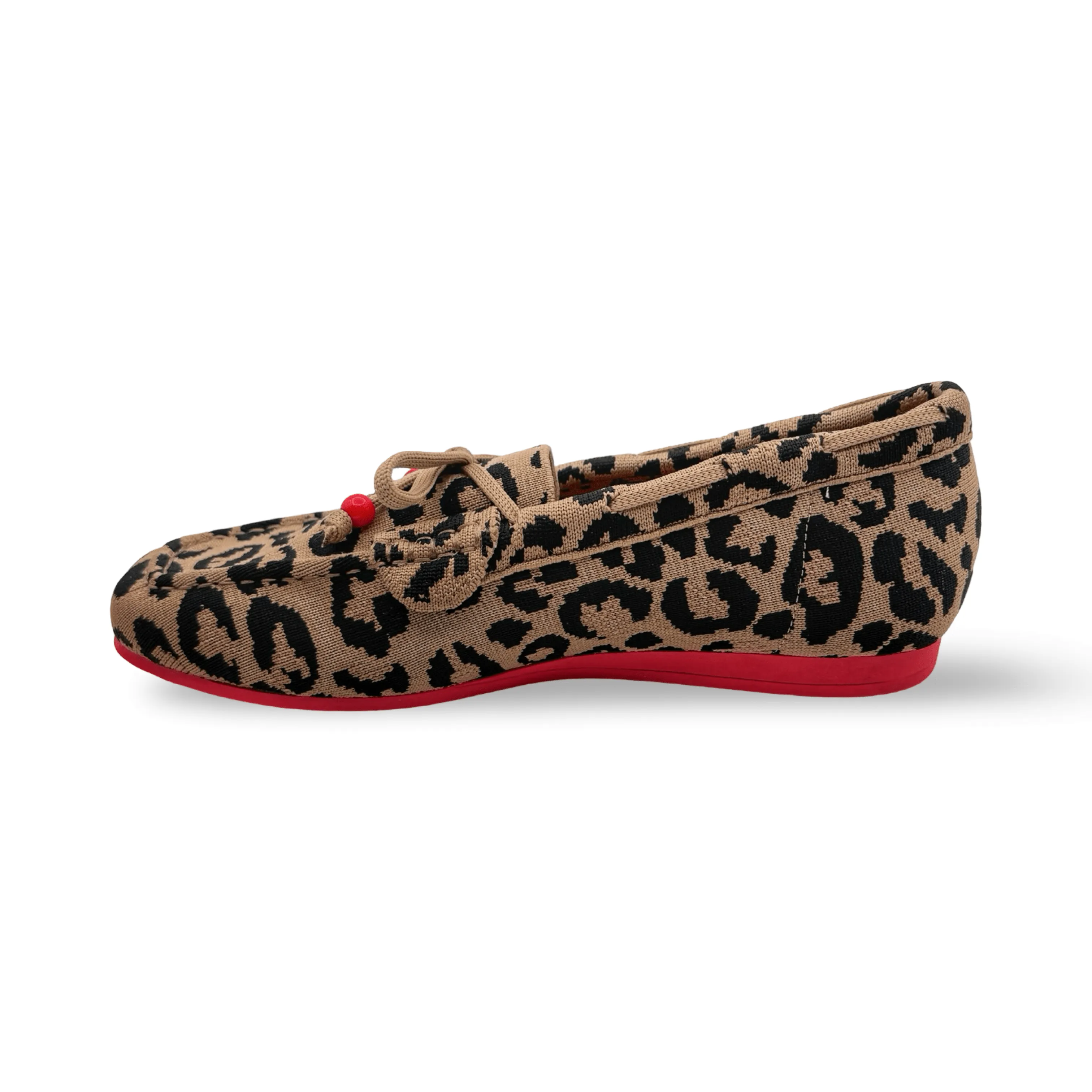 Neve Leopard Knit Fabric Loafer