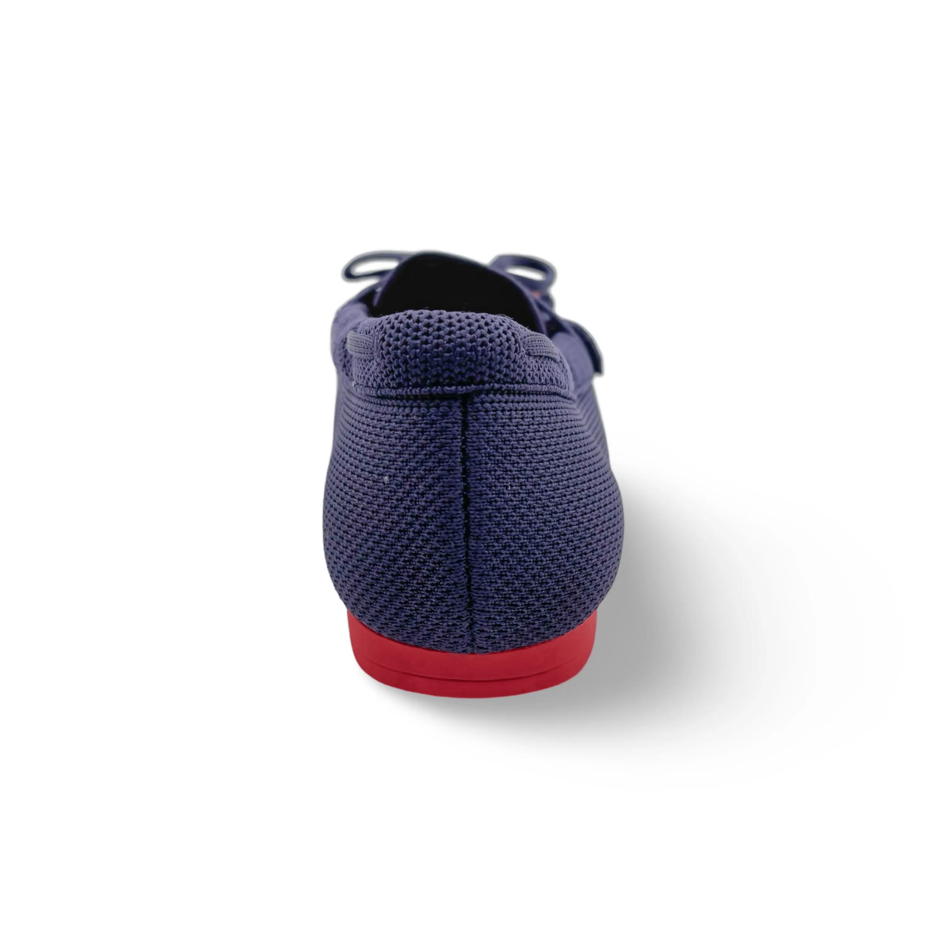 Neve Navy Knit Fabric Loafer