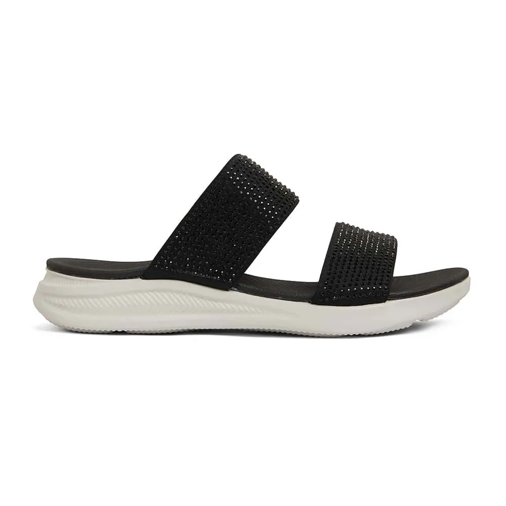 Novato Slide in Black Diamante