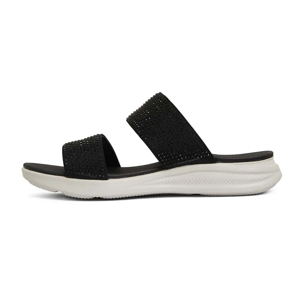 Novato Slide in Black Diamante
