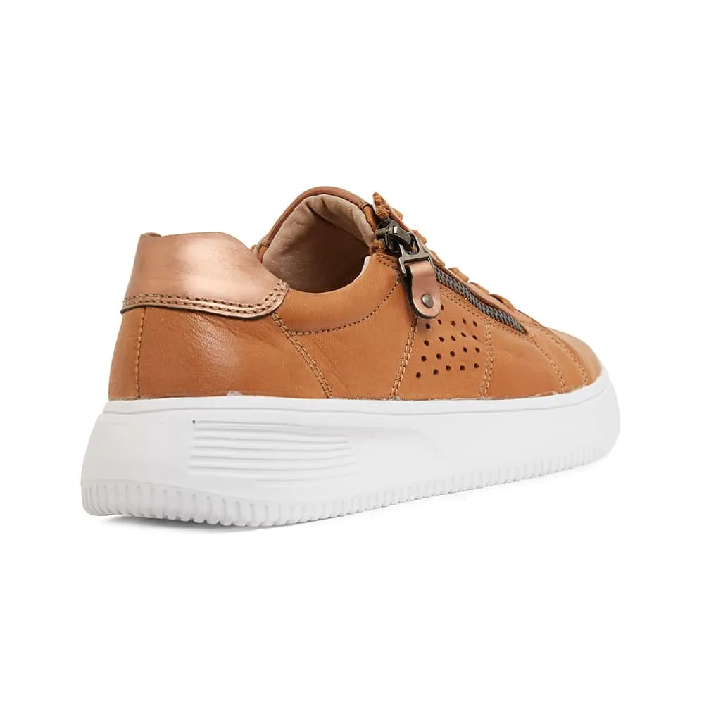Novella Sneaker in Tan Leather