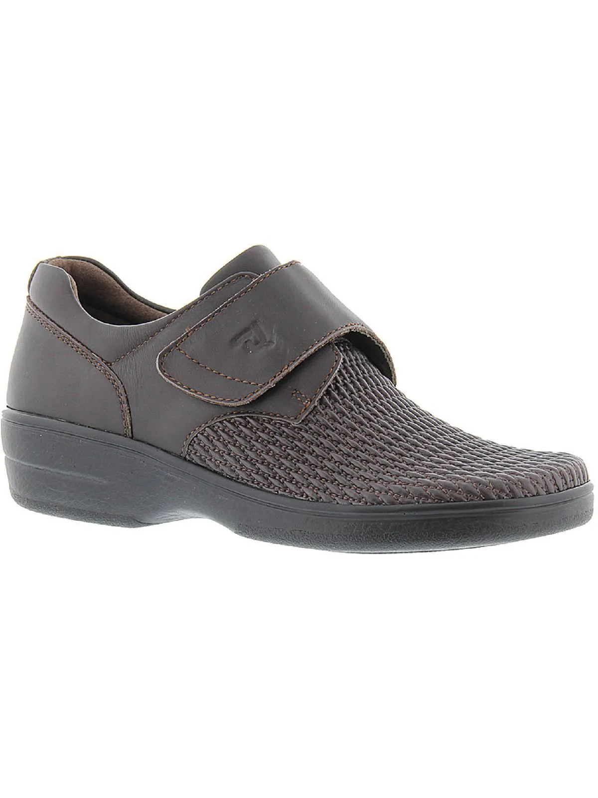 Olivia Womens Leather Monk Strap Clogs