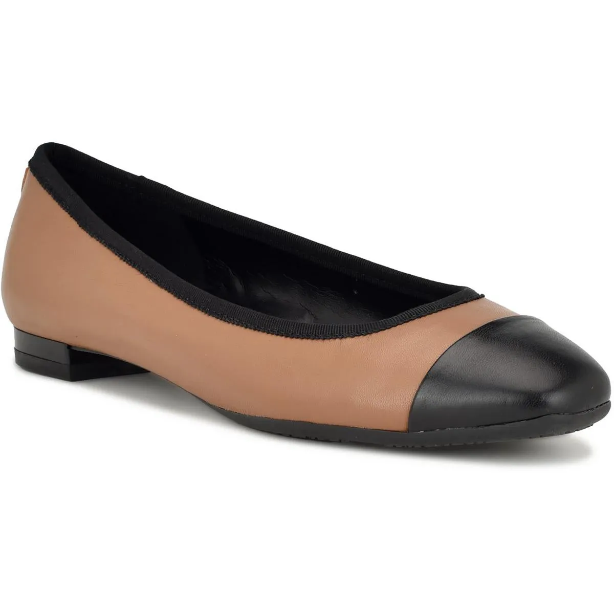 Ollin Womens Leather Ballet Flats